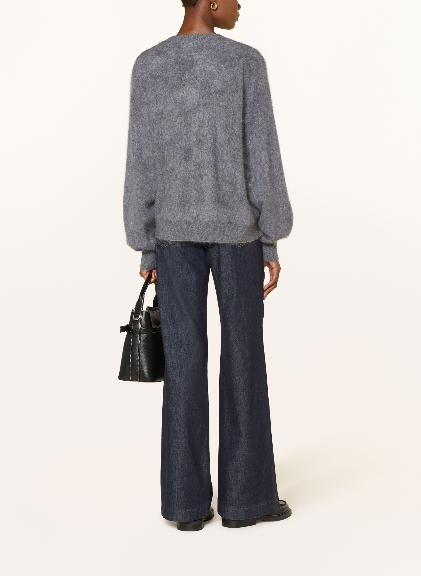 (THE MERCER) N.Y. Pull oversize en cachemire: GRIS