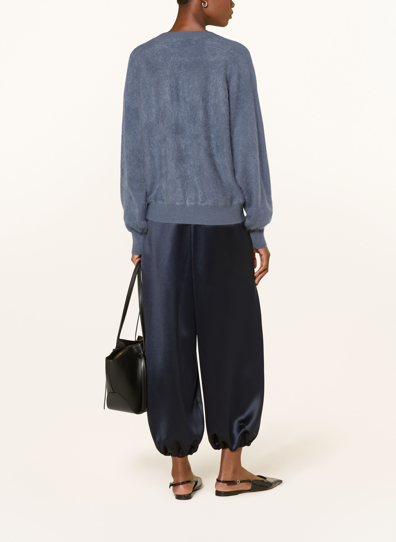 (THE MERCER) N.Y. Oversized cashmere sweater: GRAY