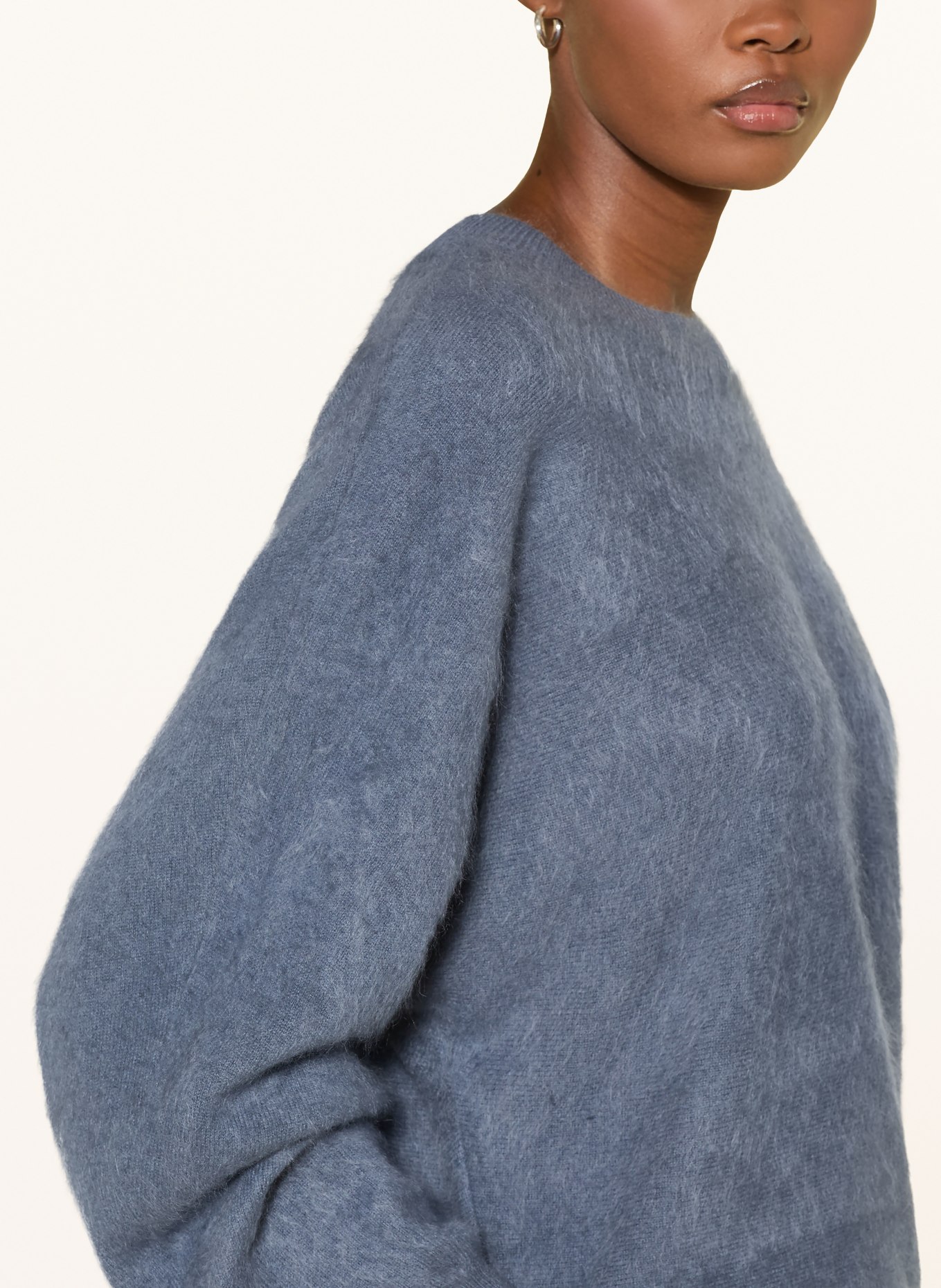 (THE MERCER) N.Y. Oversized cashmere sweater: GRAY