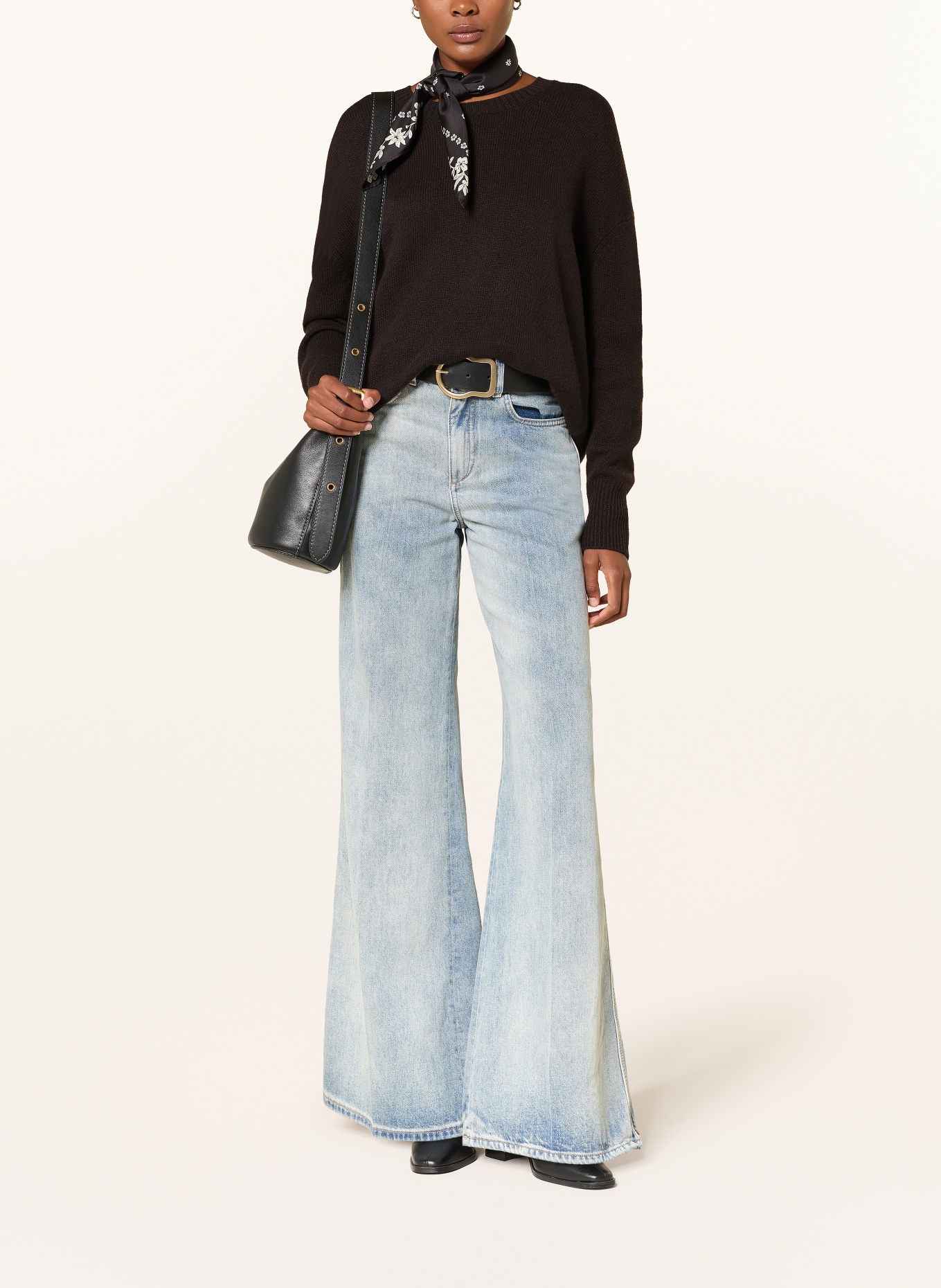 (THE MERCER) N.Y. Cashmere-Pullover: DUNKELBRAUN