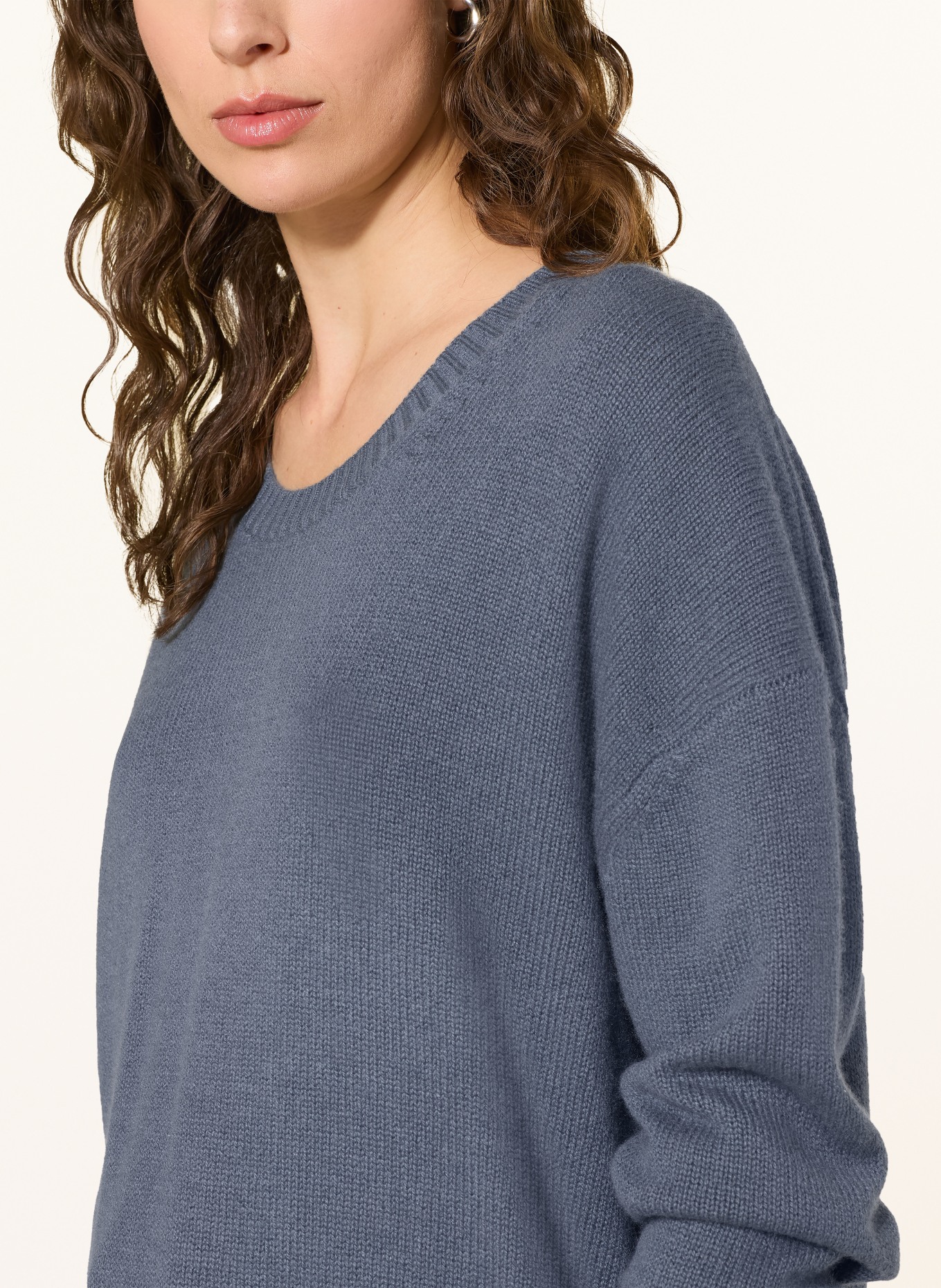 (THE MERCER) N.Y. Cashmere-Pullover: BLAUGRAU