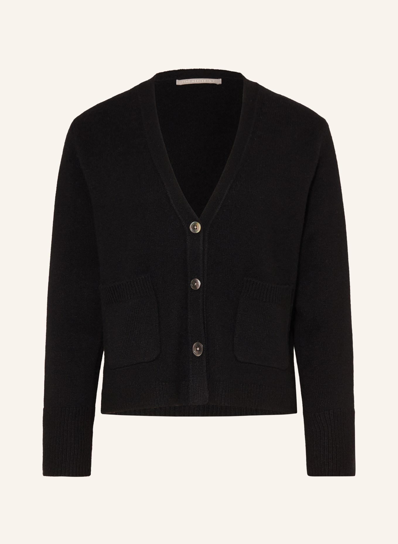 (THE MERCER) N.Y. Cashmere cardigan: BLACK