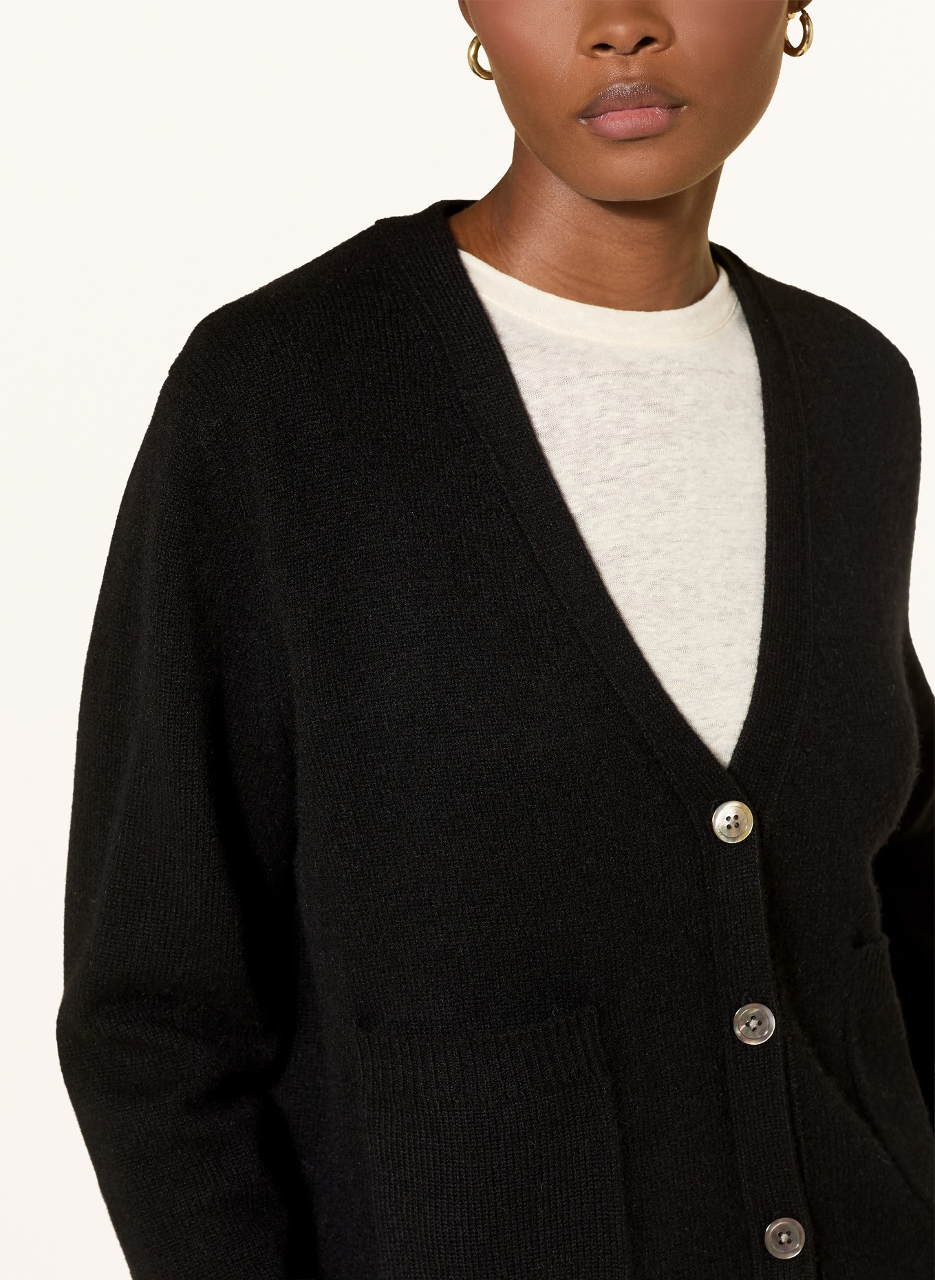 (THE MERCER) N.Y. Cashmere cardigan: BLACK