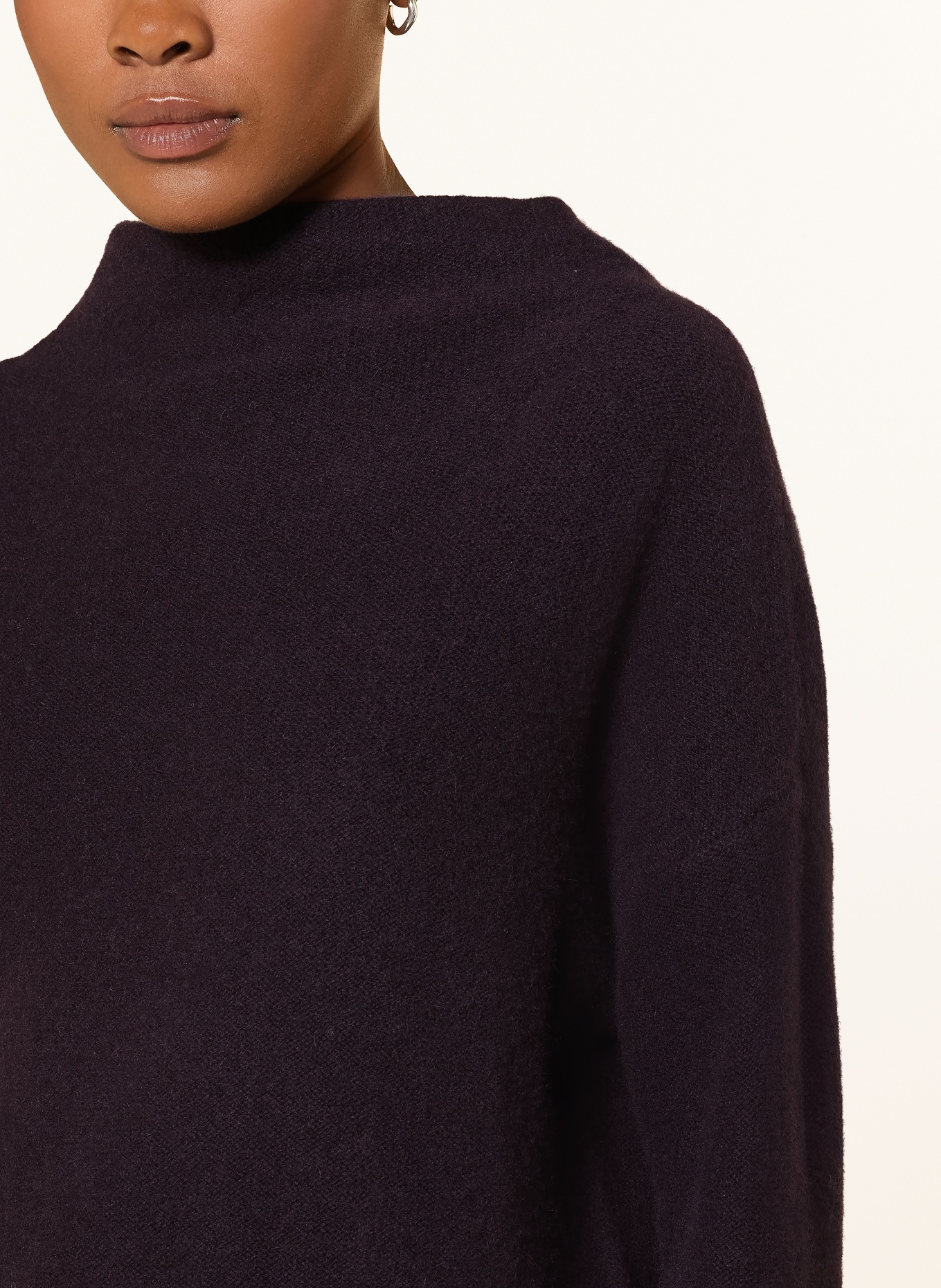 (THE MERCER) N.Y. Cashmere-Pullover: DUNKELLILA