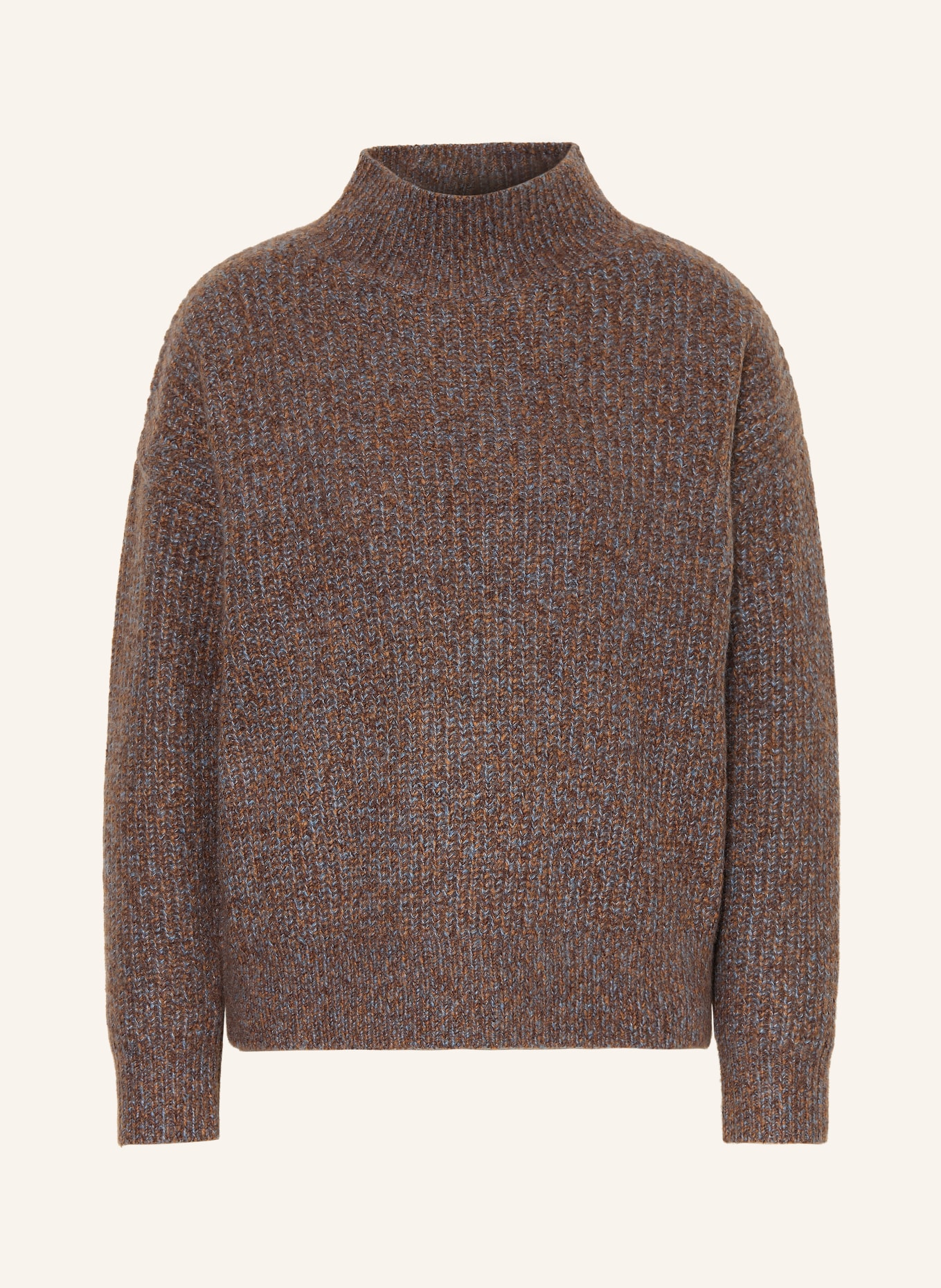 (THE MERCER) N.Y. Cashmere Sweater: BROWN / BLUE GRAY / WHITE