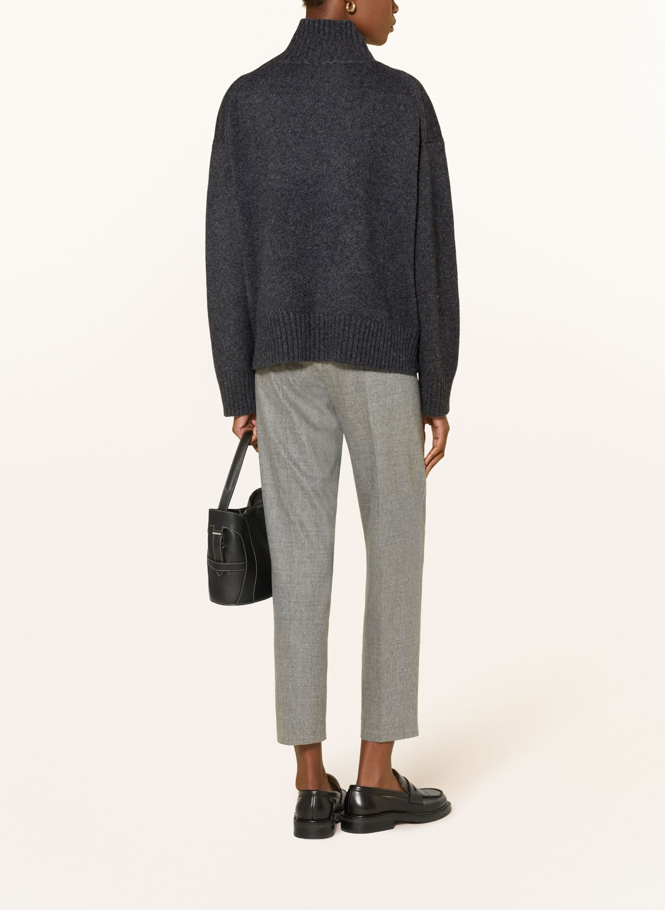 (THE MERCER) N.Y. Cashmere Sweater: DARK GRAY