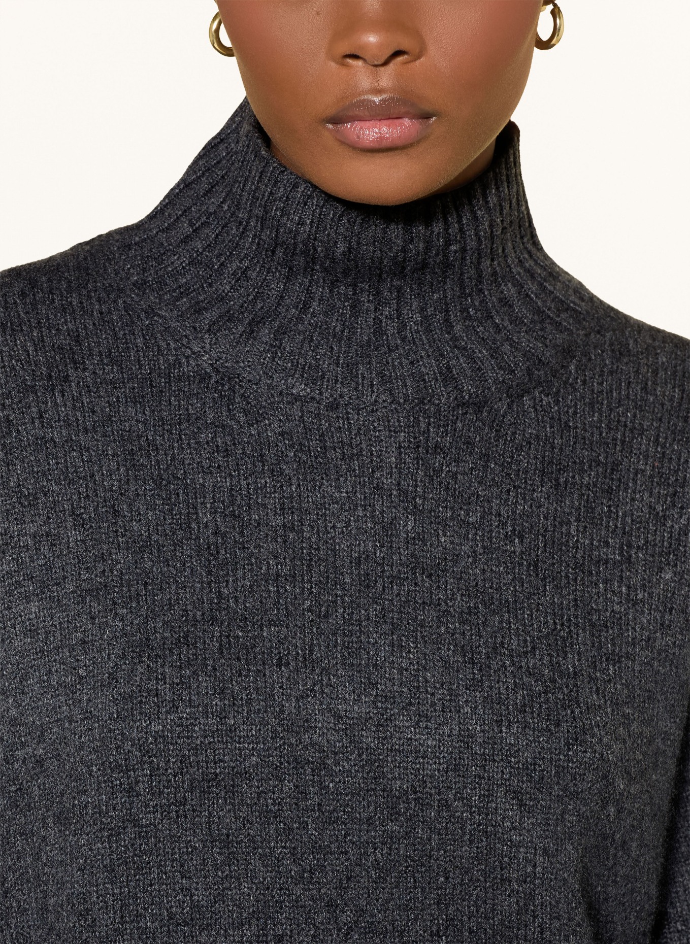 (THE MERCER) N.Y. Cashmere Sweater: DARK GRAY