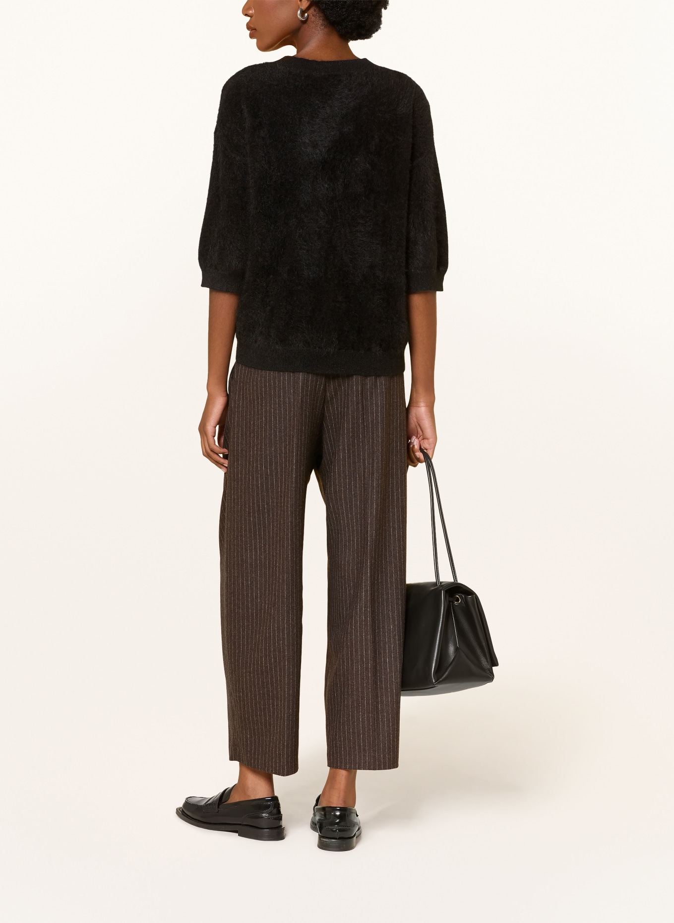 (THE MERCER) N.Y. Cashmere-Pullover: SCHWARZ