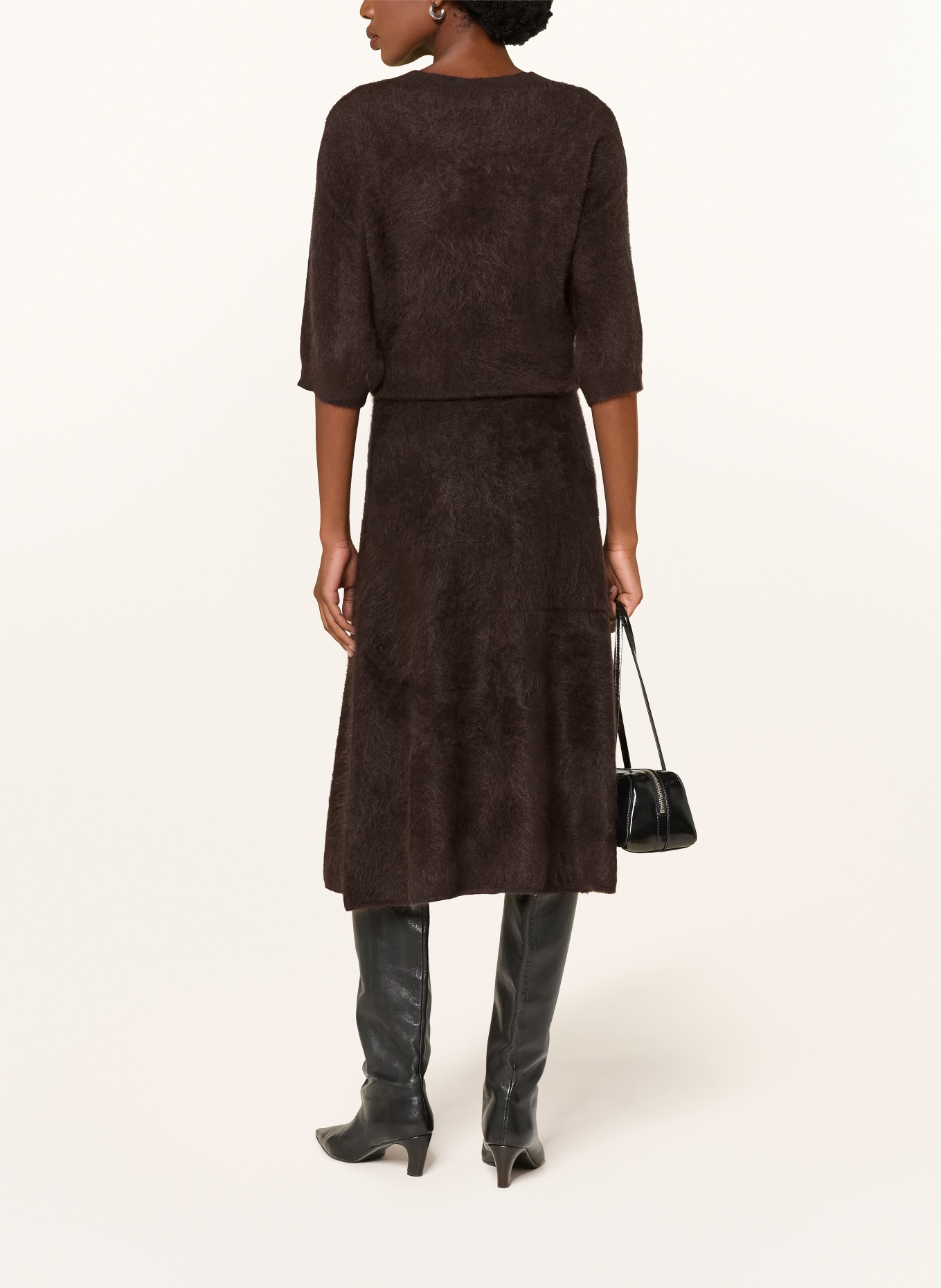 (THE MERCER) N.Y. Pull en cachemire: MARRON FONCÉ