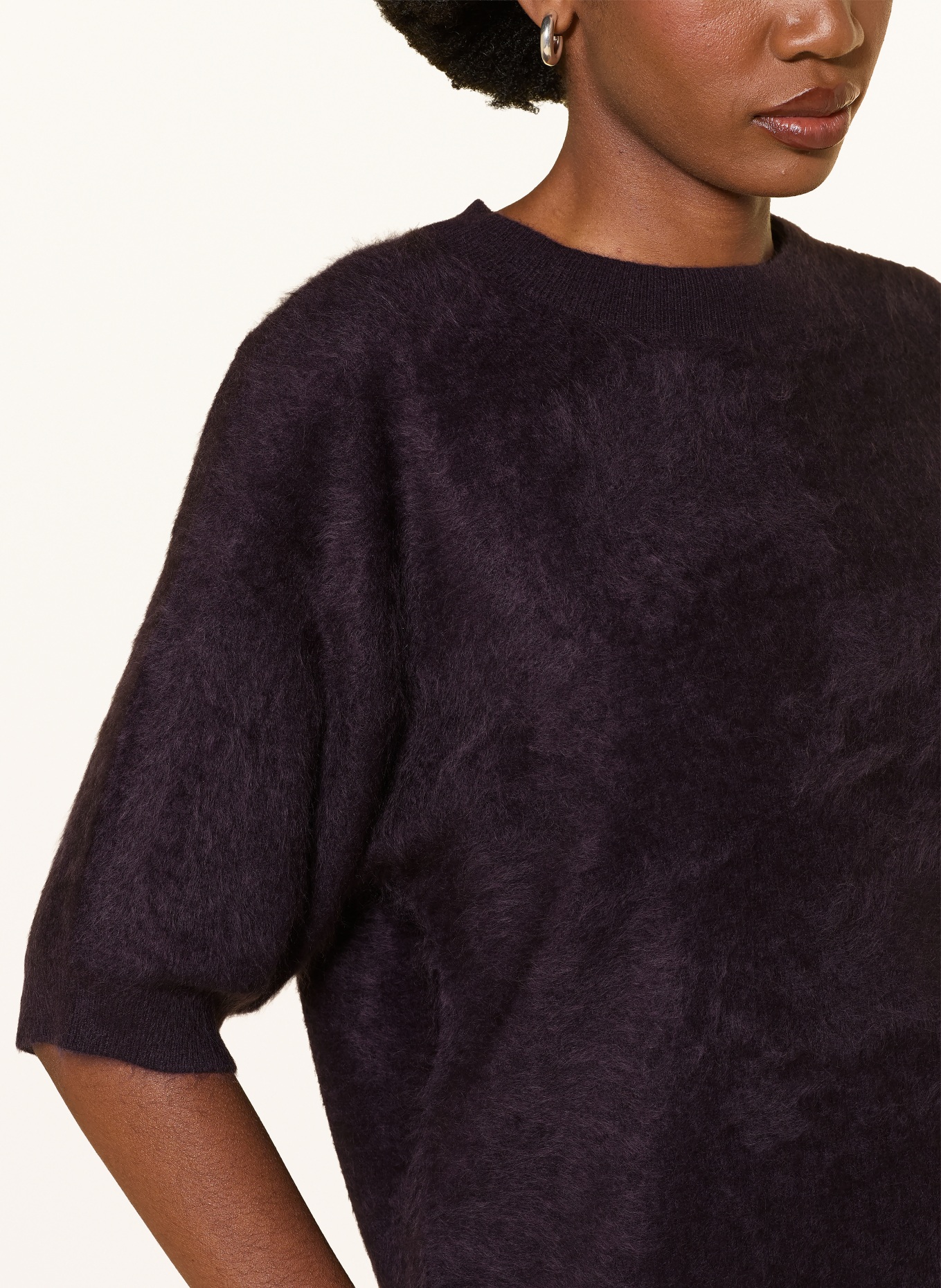 (THE MERCER) N.Y. Cashmere-Pullover: DUNKELLILA