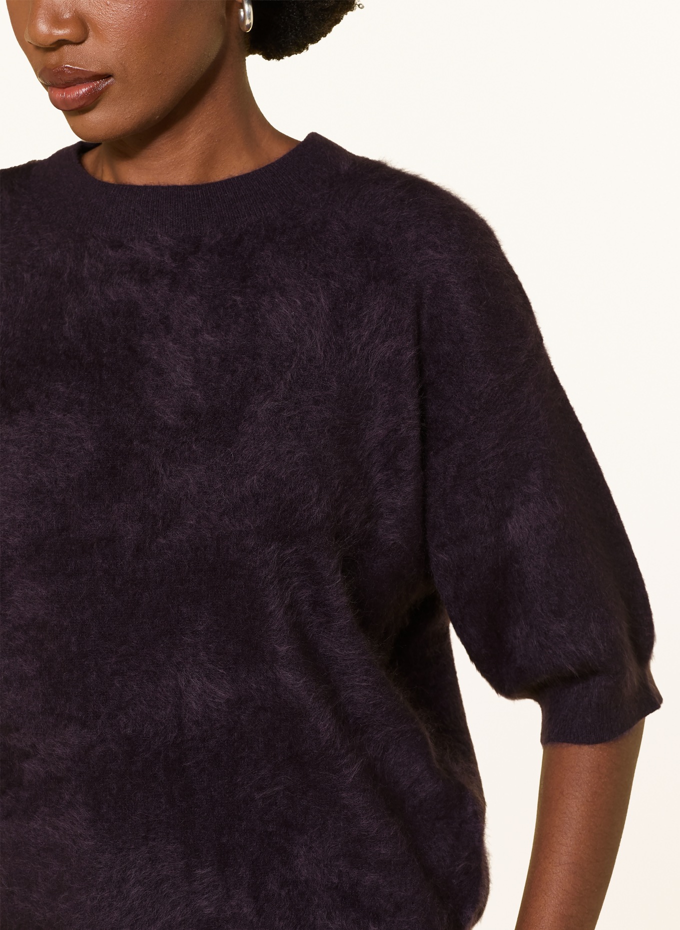 (THE MERCER) N.Y. Cashmere-Pullover: DUNKELLILA