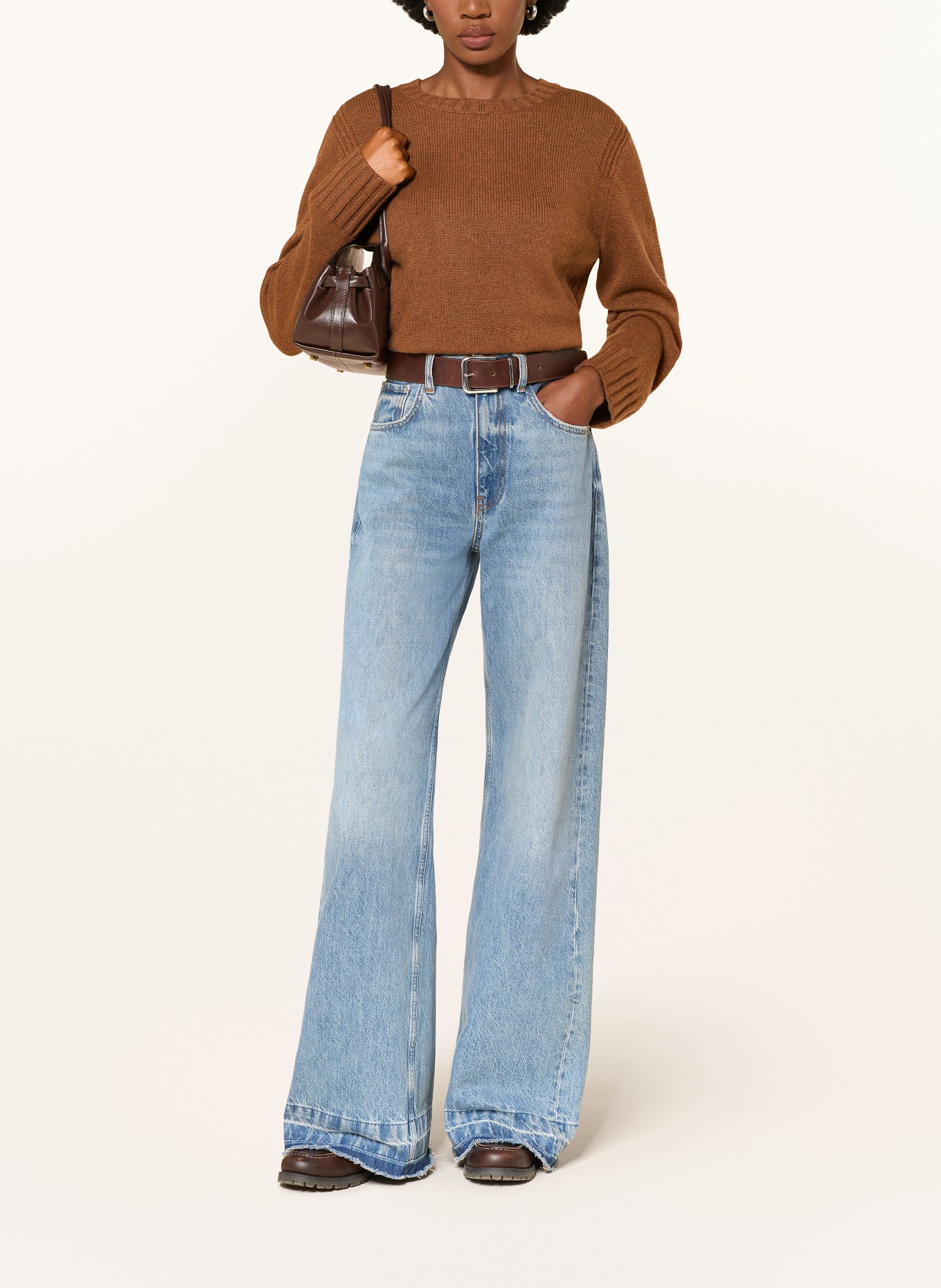 (THE MERCER) N.Y. Cashmere Sweater: DARK BROWN