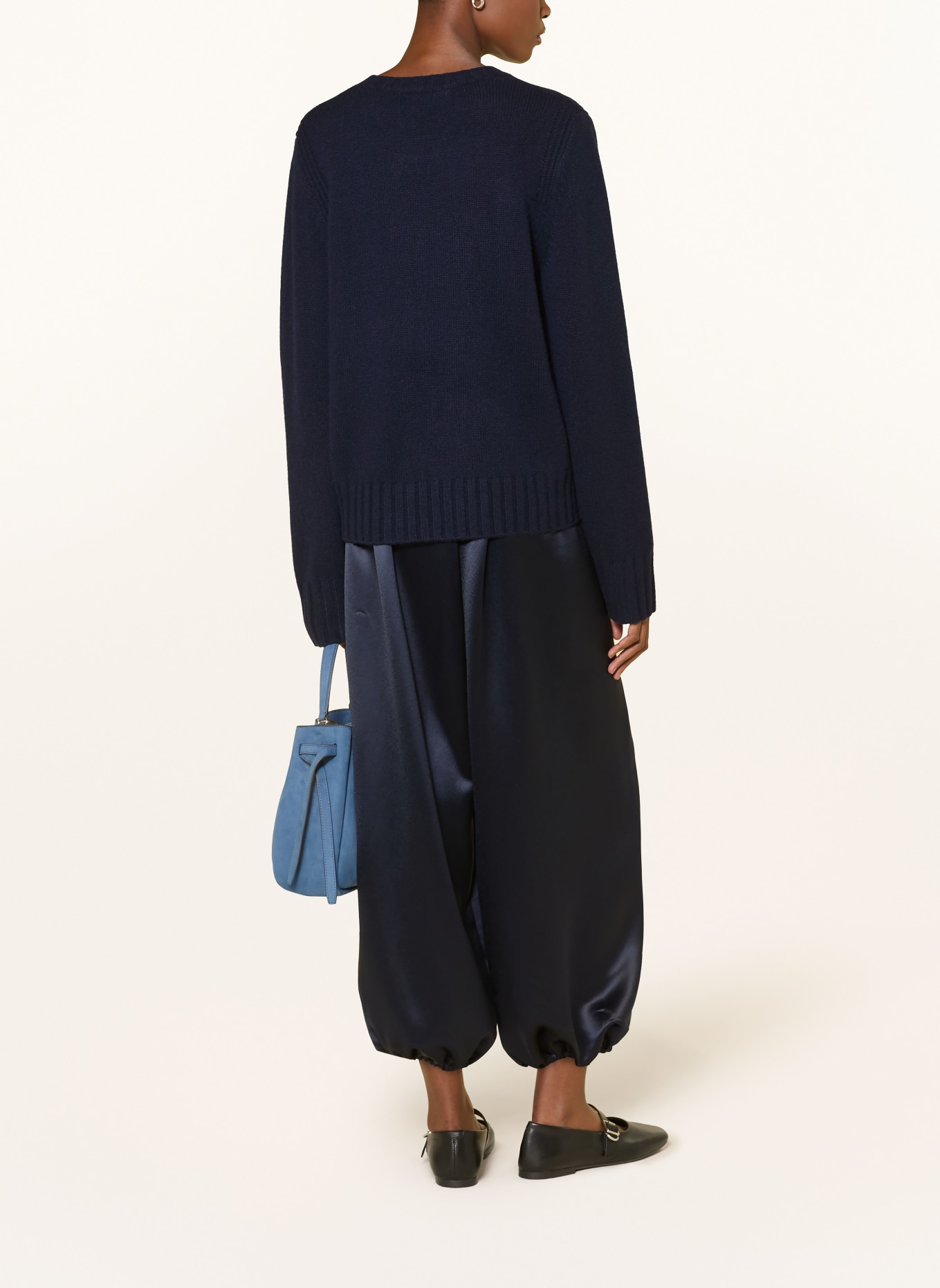 (THE MERCER) N.Y. Pull en cachemire: BLEU FONCÉ