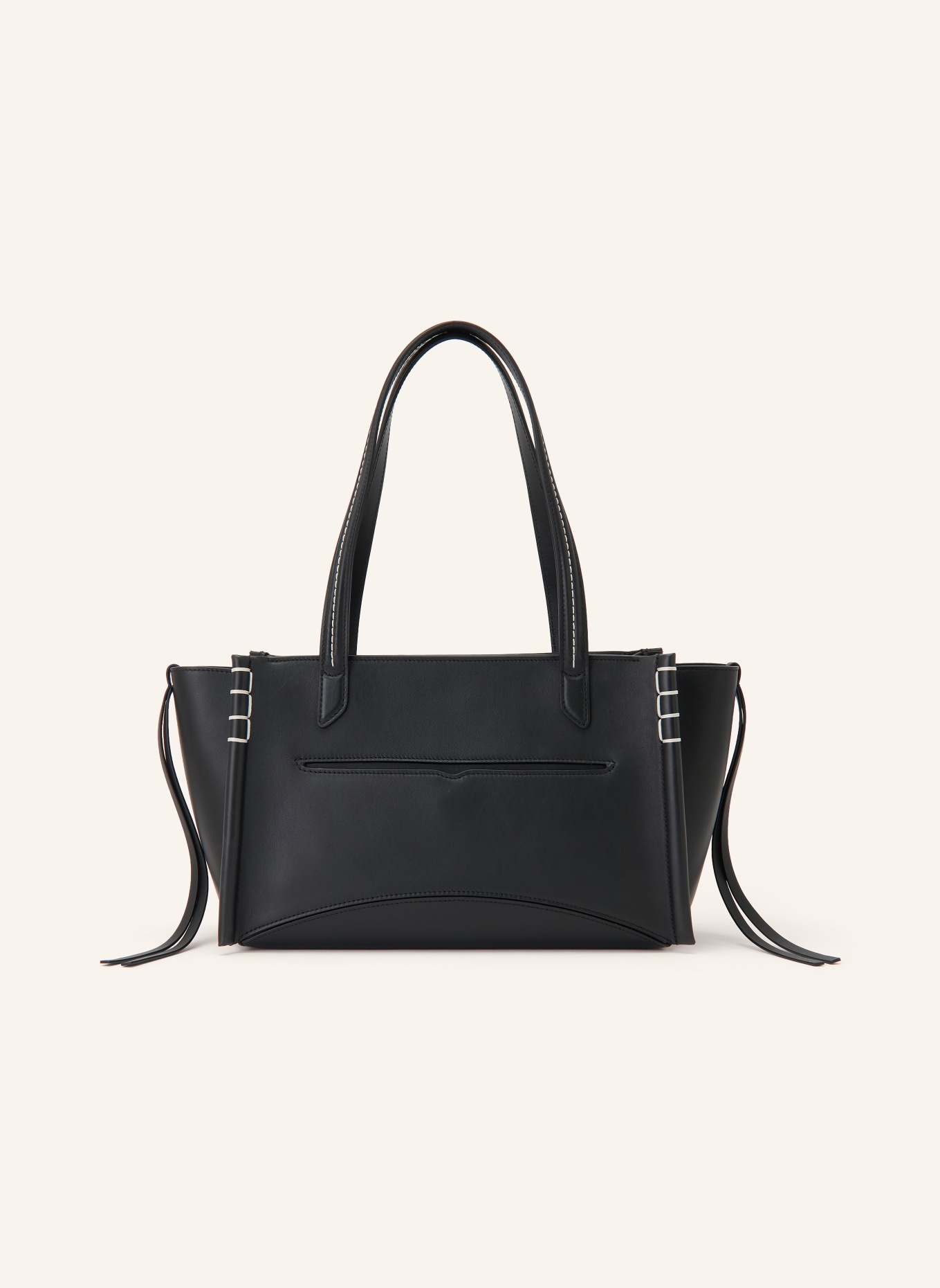 JW ANDERSON Shopper MOKASÍNY CABAS: ČERNÁ / BÍLÁ