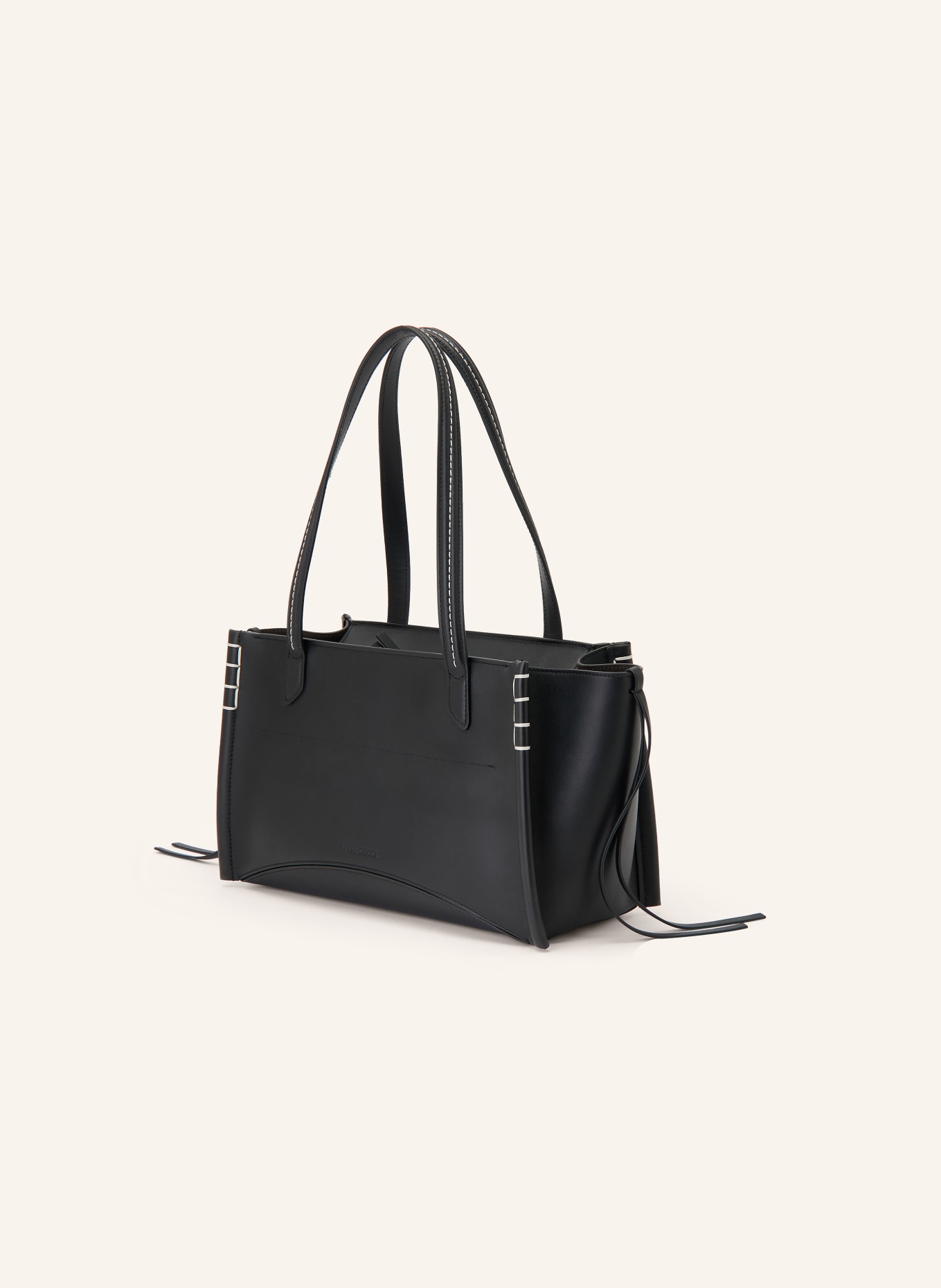 JW ANDERSON Shopper MOKASÍNY CABAS: ČERNÁ / BÍLÁ