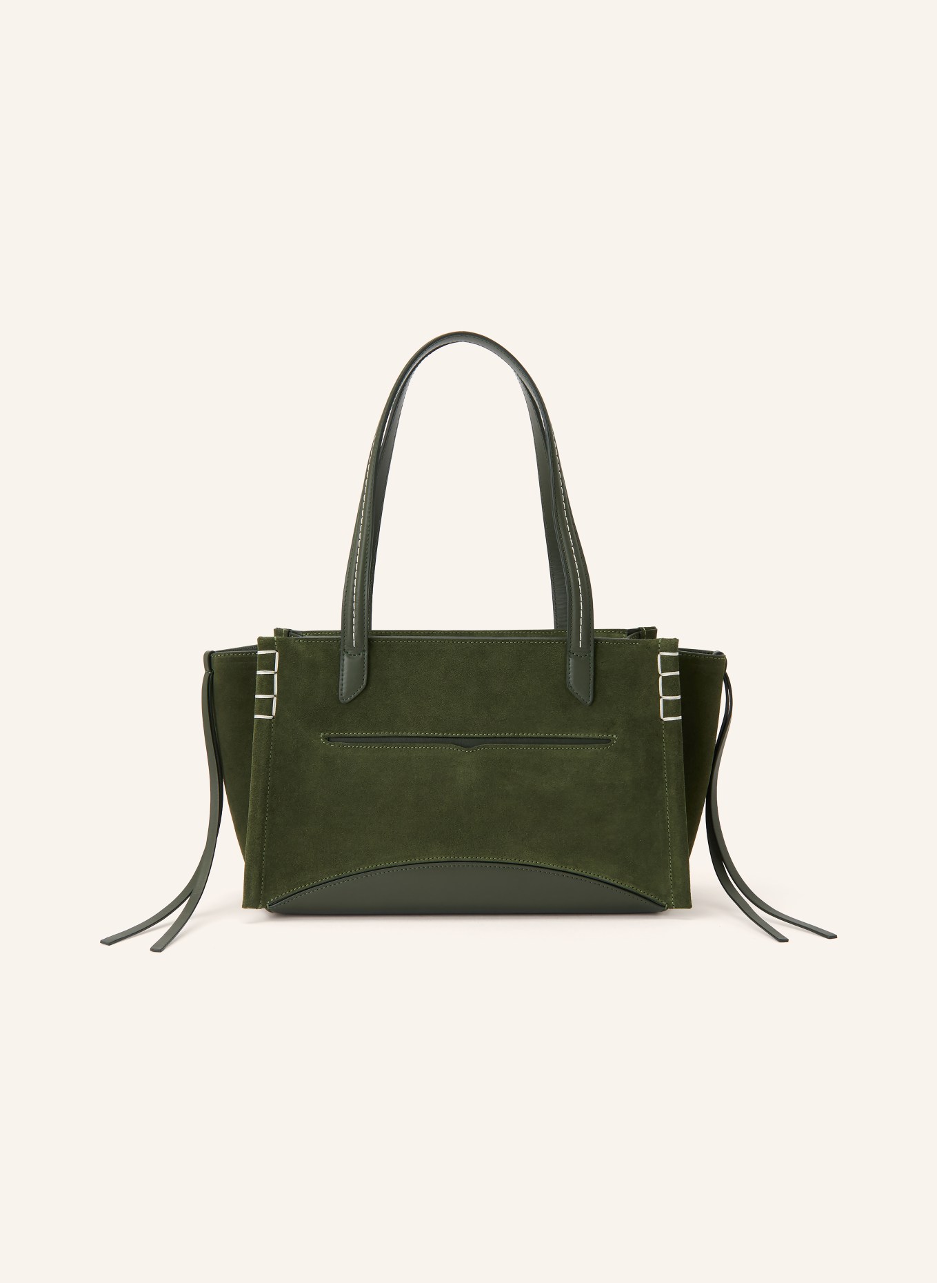 JW ANDERSON Shopper ELONGATED MOKASÍNY: KHAKI