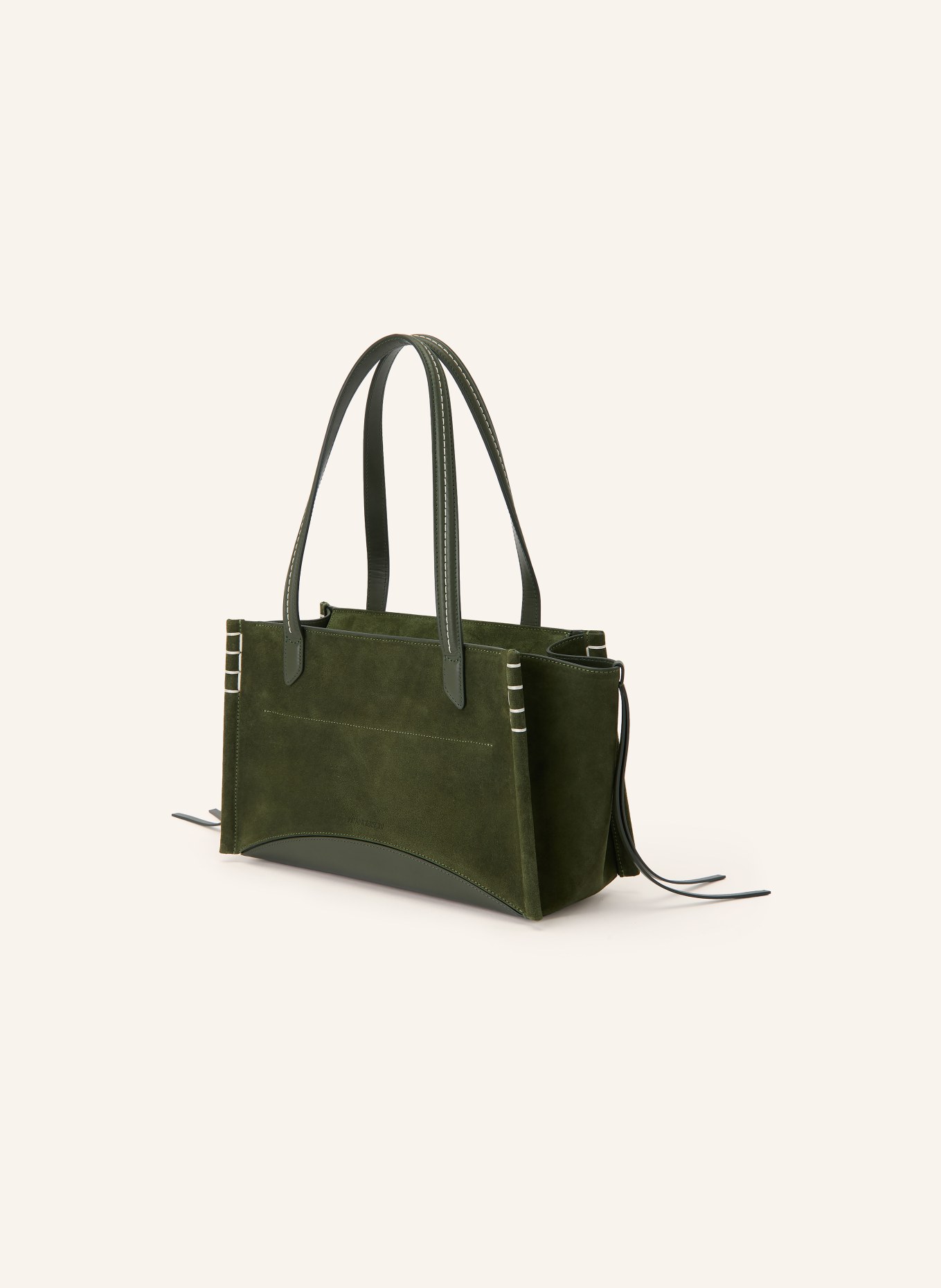 JW ANDERSON Shopper ELONGATED MOKASÍNY: KHAKI
