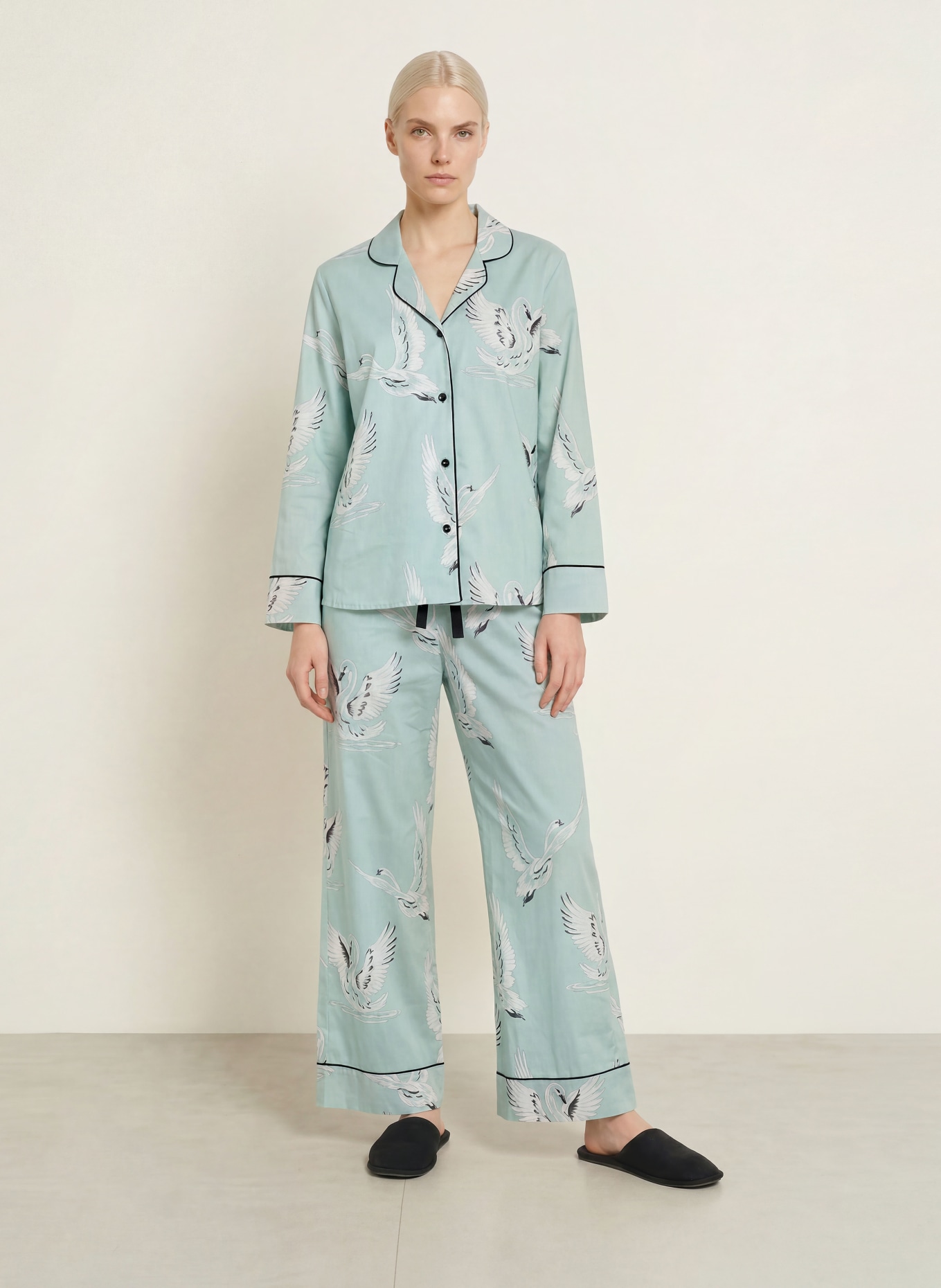 cyberjammies Cămașă de noapte: MENTĂ / ALB / NEGRU