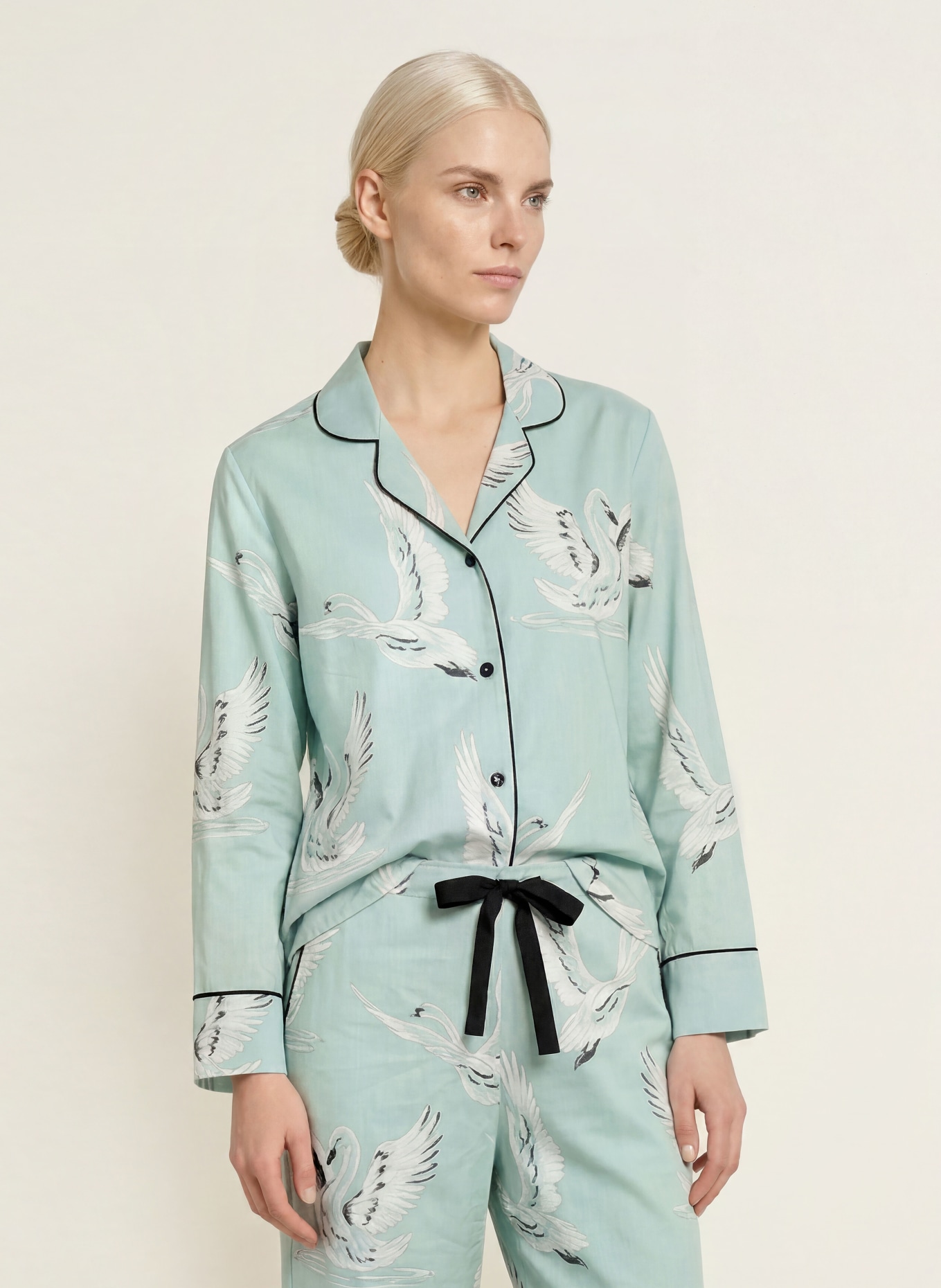 cyberjammies Cămașă de noapte: MENTĂ / ALB / NEGRU