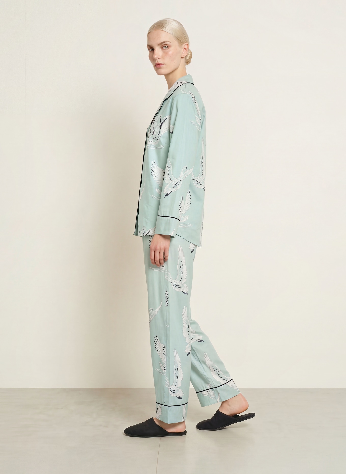 cyberjammies Cămașă de noapte: MENTĂ / ALB / NEGRU