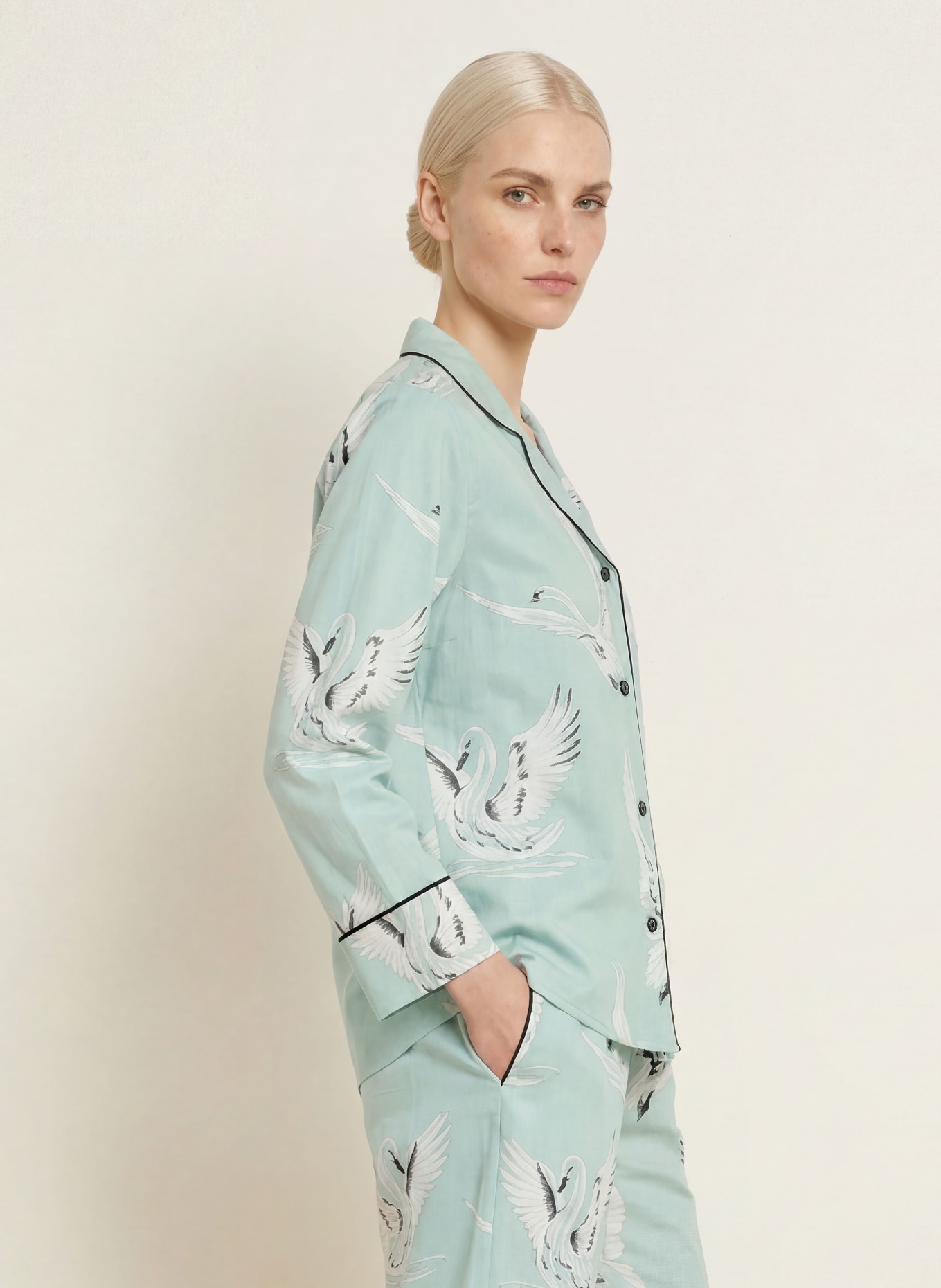 cyberjammies Cămașă de noapte: MENTĂ / ALB / NEGRU