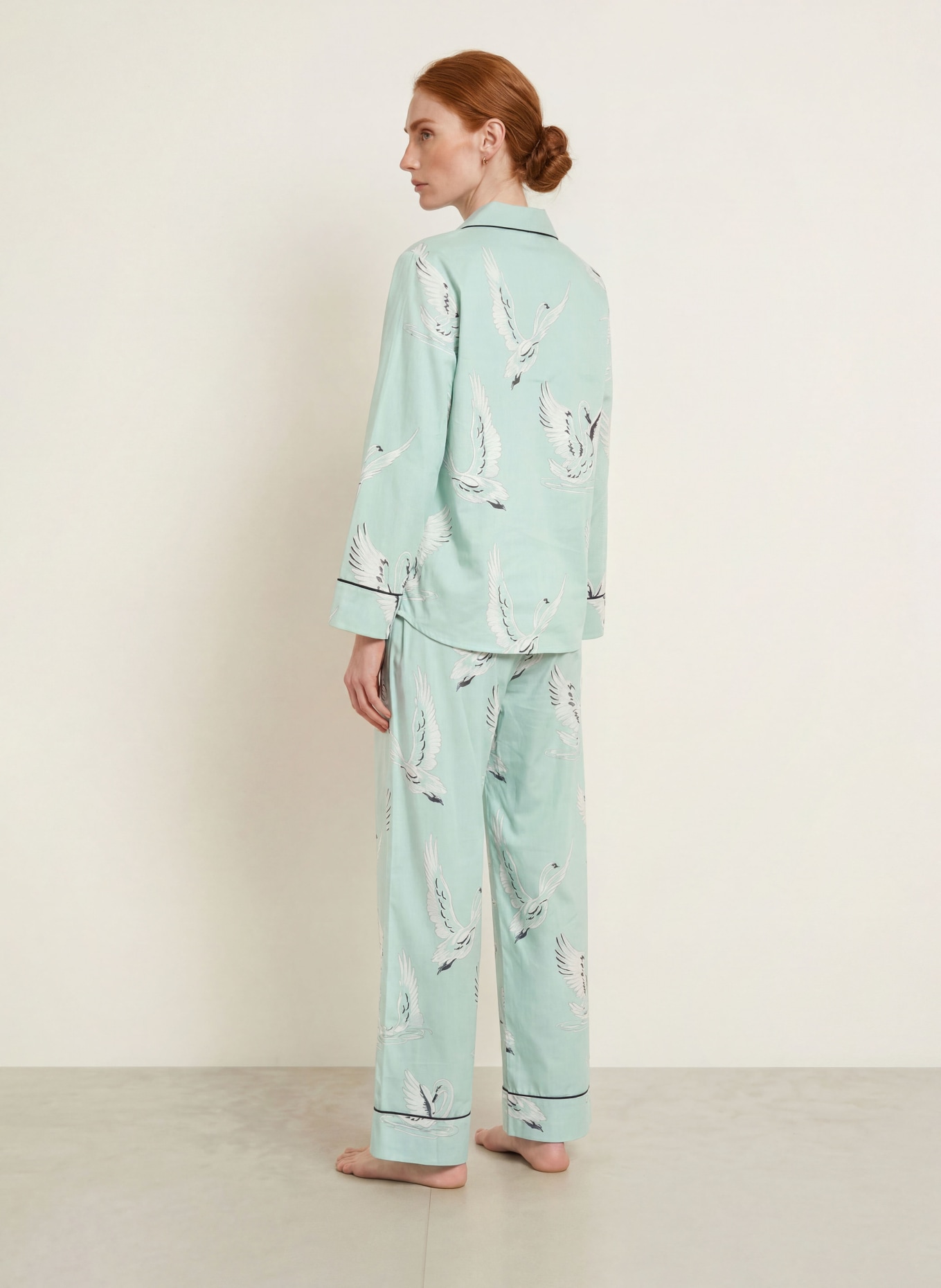 cyberjammies Pantaloni de dormit: MENTĂ / ALB / NEGRU