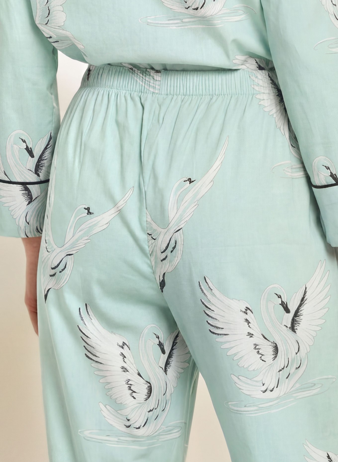 cyberjammies Pantaloni de dormit: MENTĂ / ALB / NEGRU