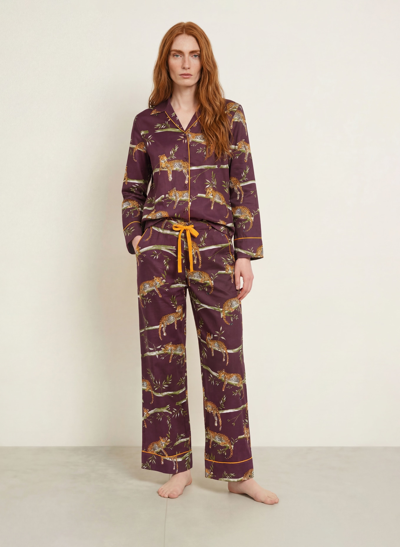 cyberjammies Pajama bottoms: DARK PURPLE / DARK YELLOW / GREEN