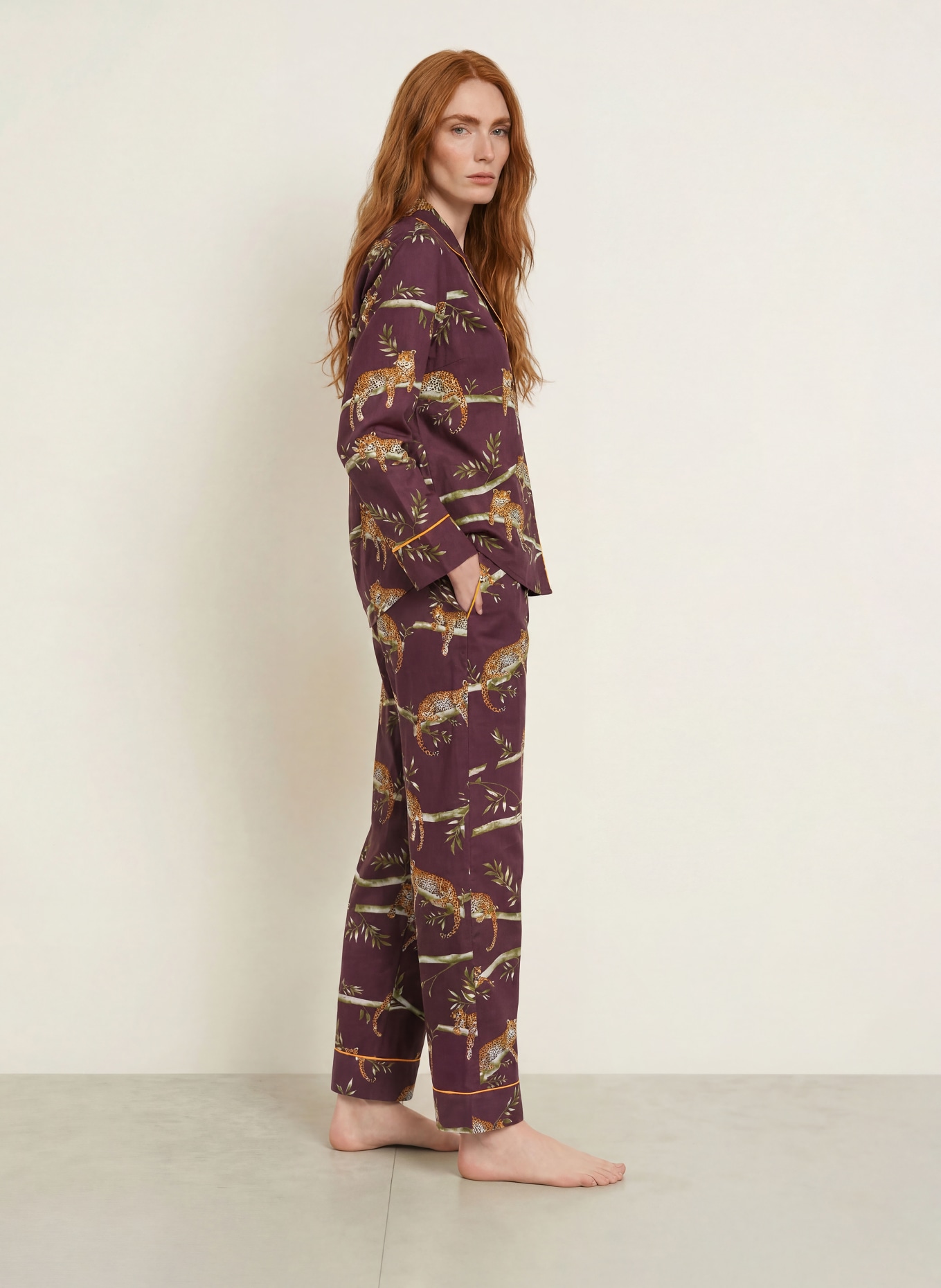 cyberjammies Pajama bottoms: DARK PURPLE / DARK YELLOW / GREEN