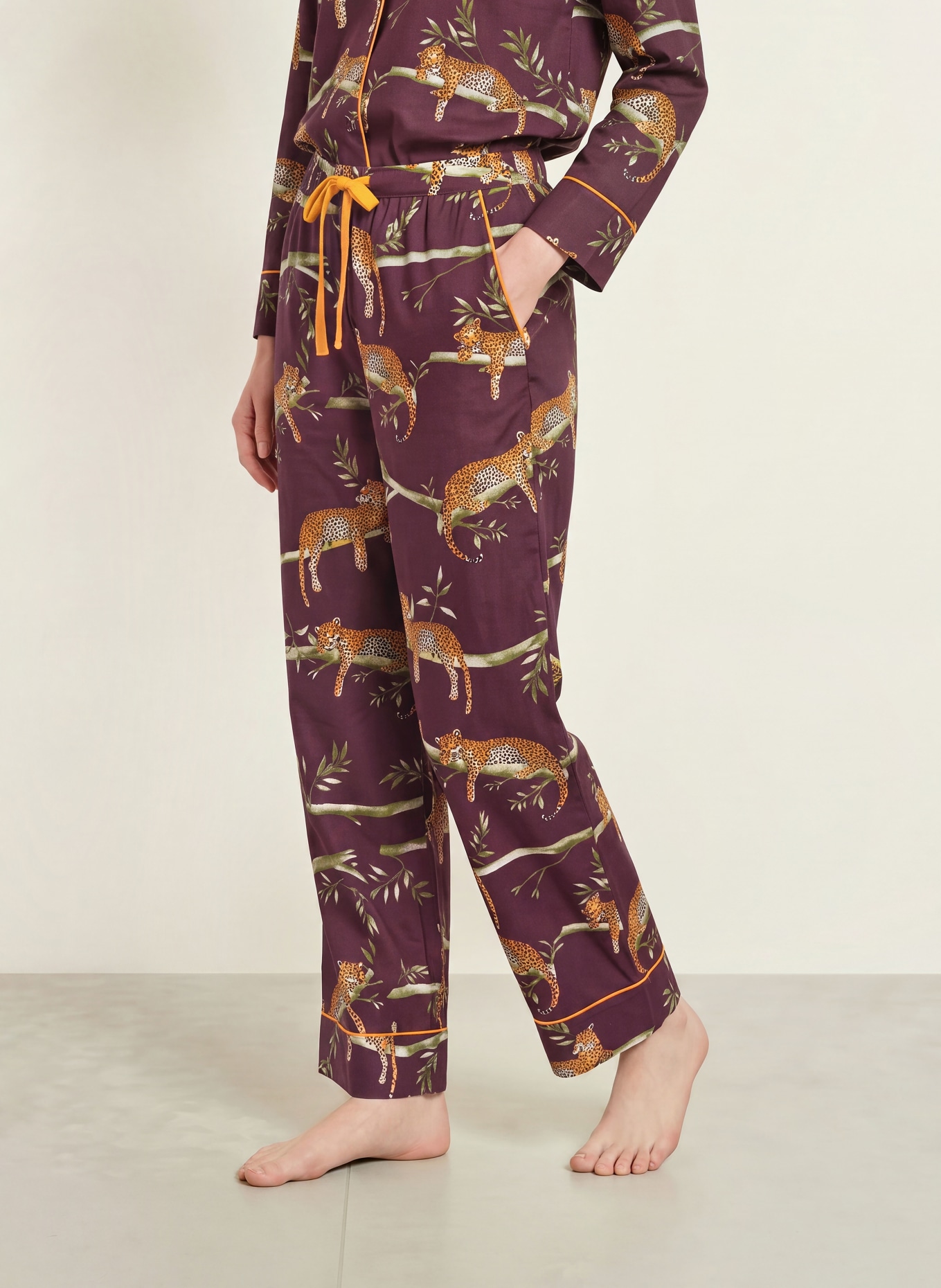 cyberjammies Pajama bottoms: DARK PURPLE / DARK YELLOW / GREEN