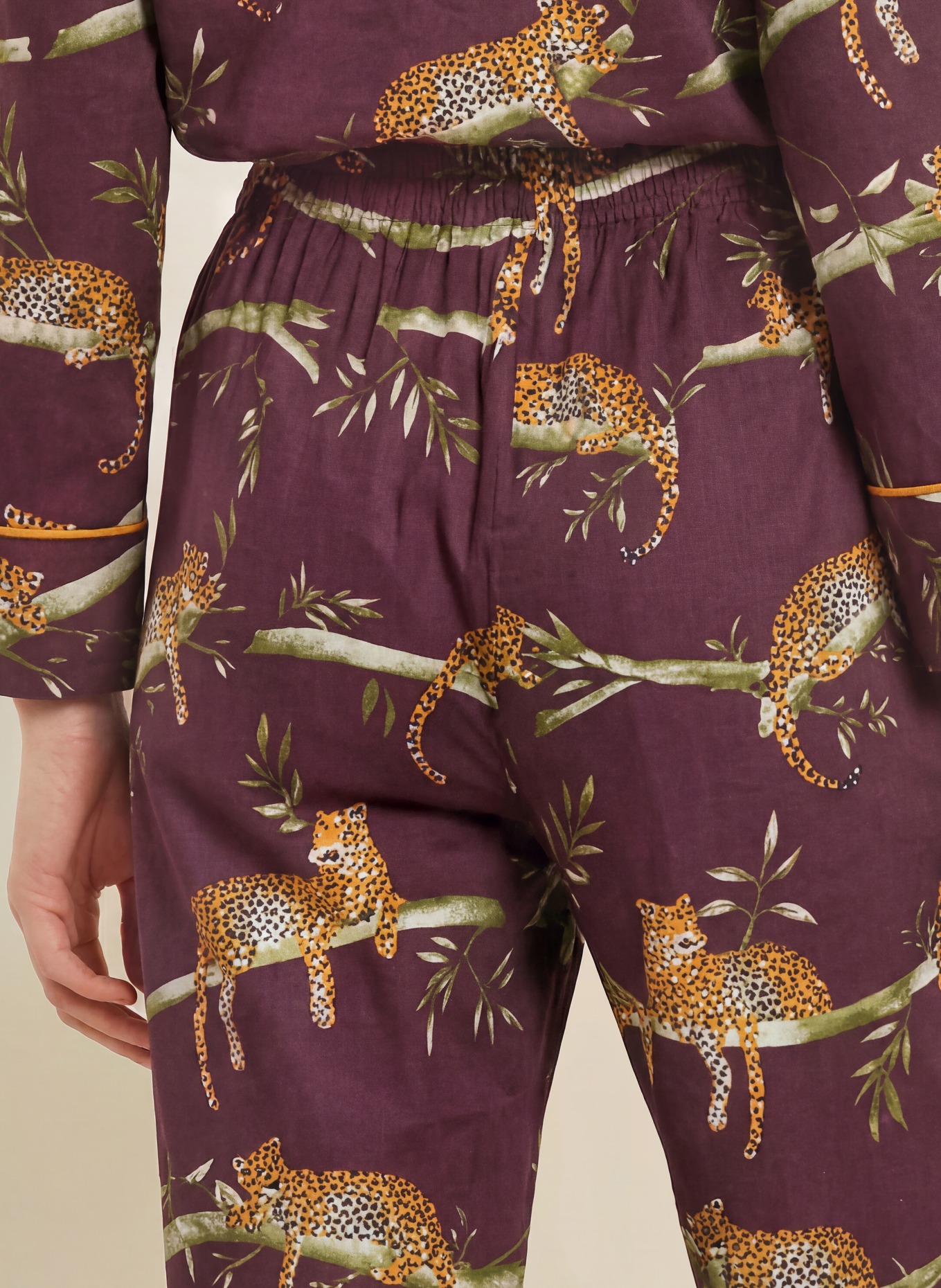 cyberjammies Pajama bottoms: DARK PURPLE / DARK YELLOW / GREEN