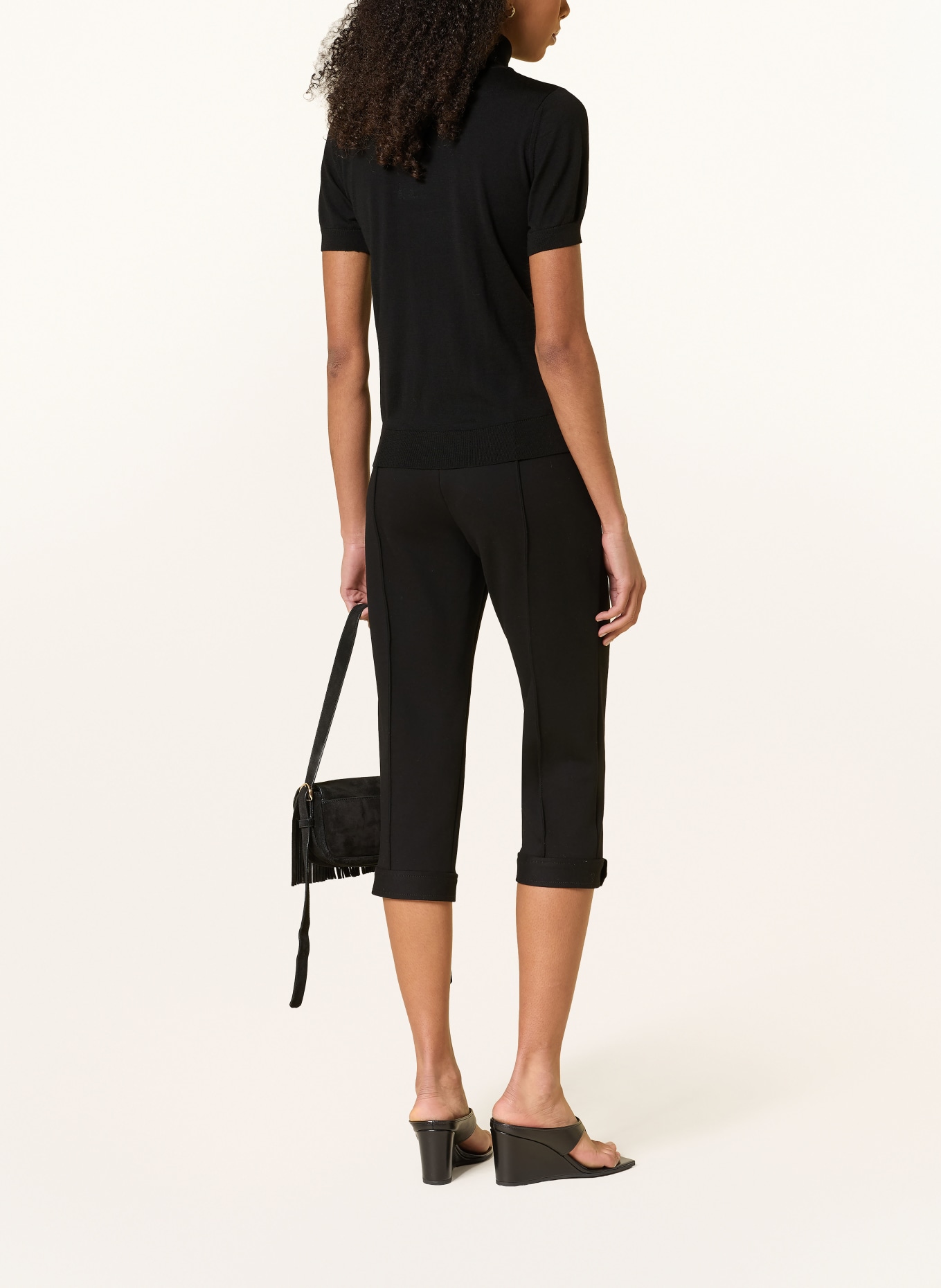 MRS & HUGS Gebreid shirt: ZWART
