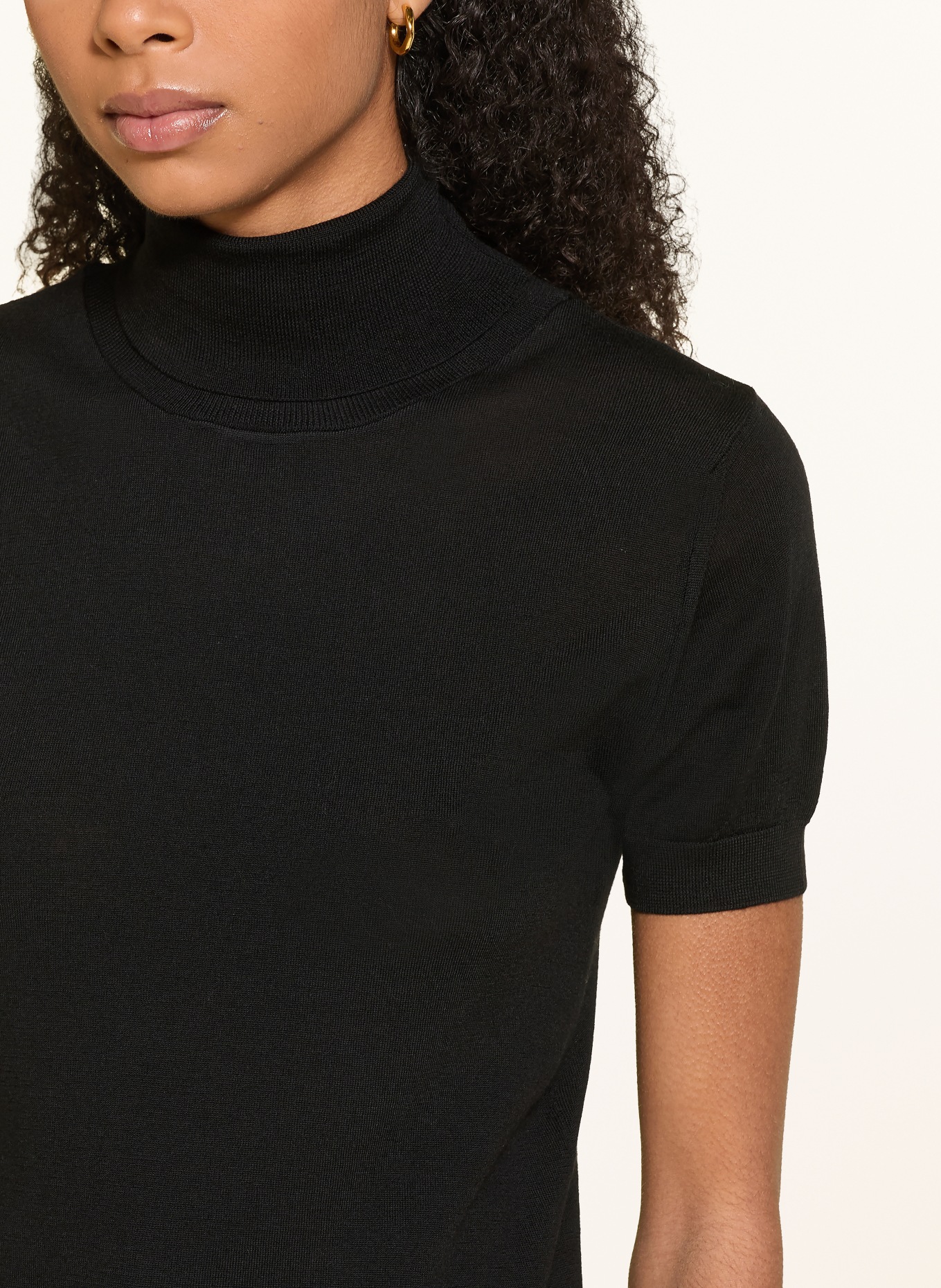 MRS & HUGS Gebreid shirt: ZWART