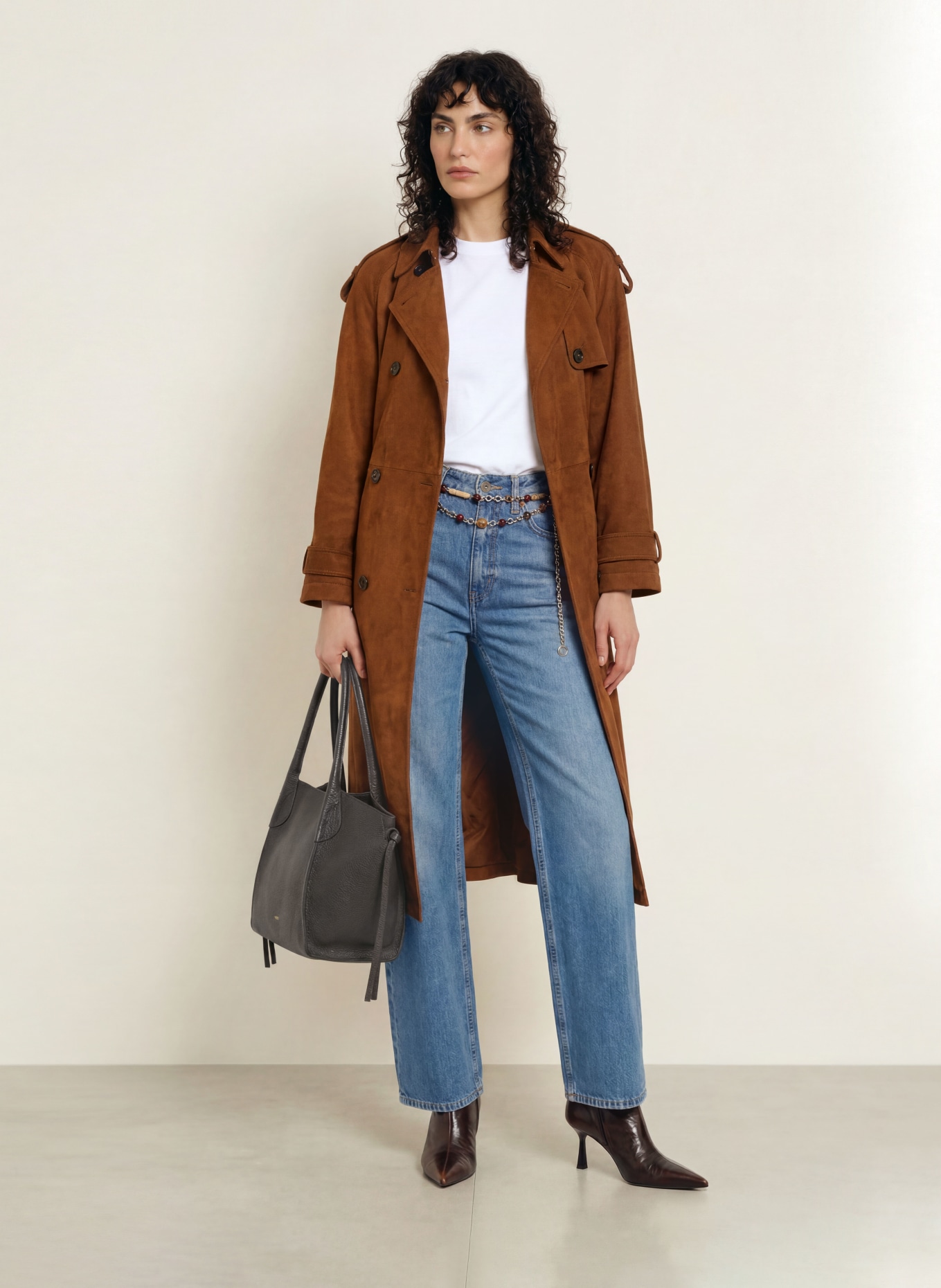 abro Sac cabas VIBE BIG: MARRON FONCÉ