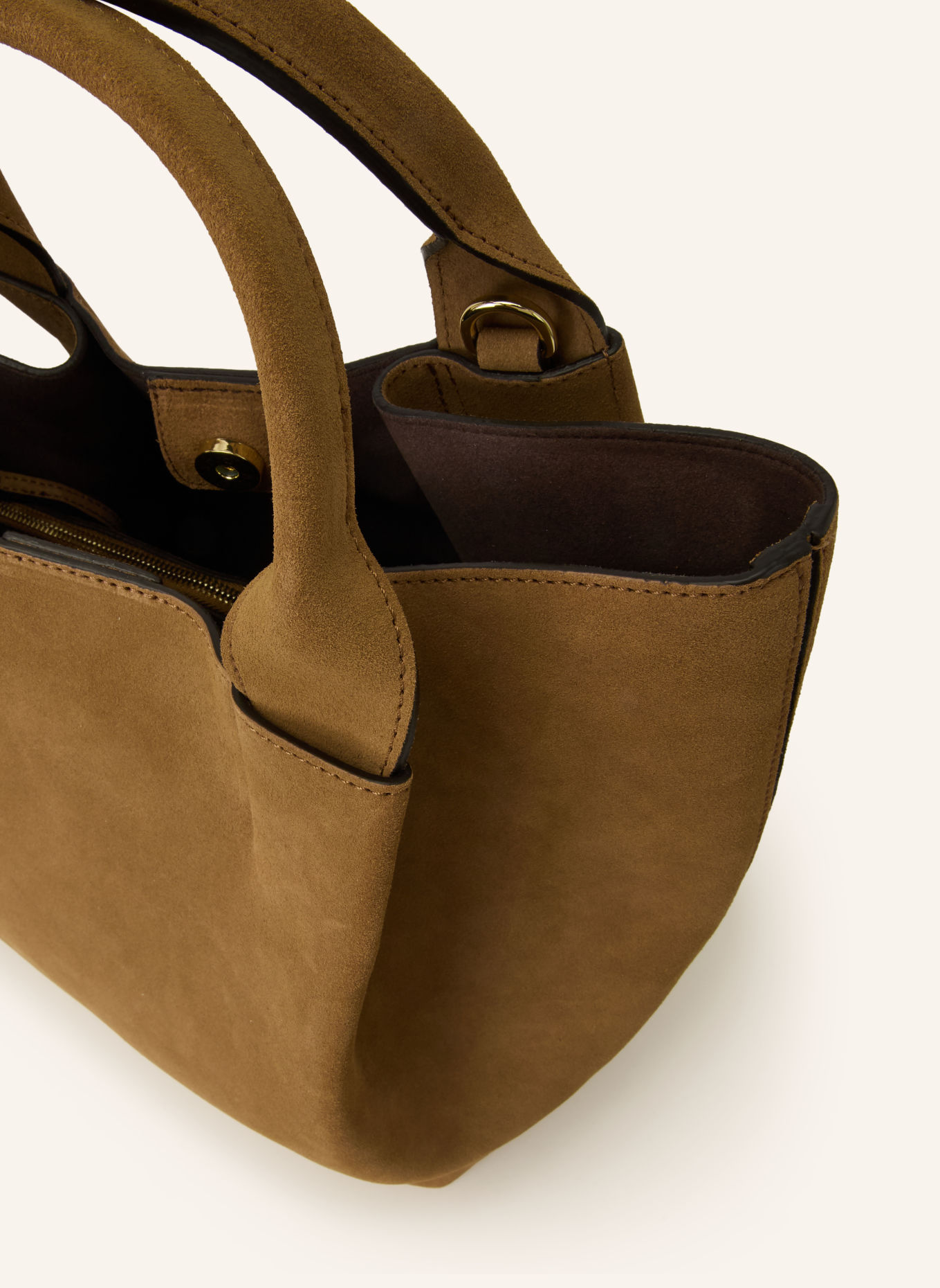 abro Shoppers ESSENTIAL MEDIUM met Pouch: LICHTBRUIN / GOUD