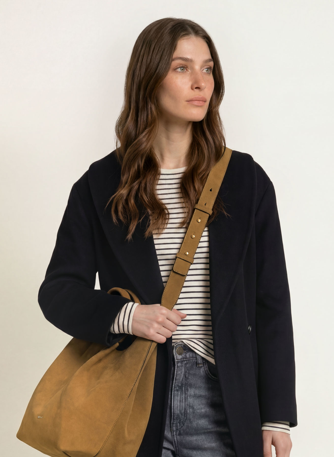 abro Shoppers ESSENTIAL MEDIUM met Pouch: LICHTBRUIN / GOUD