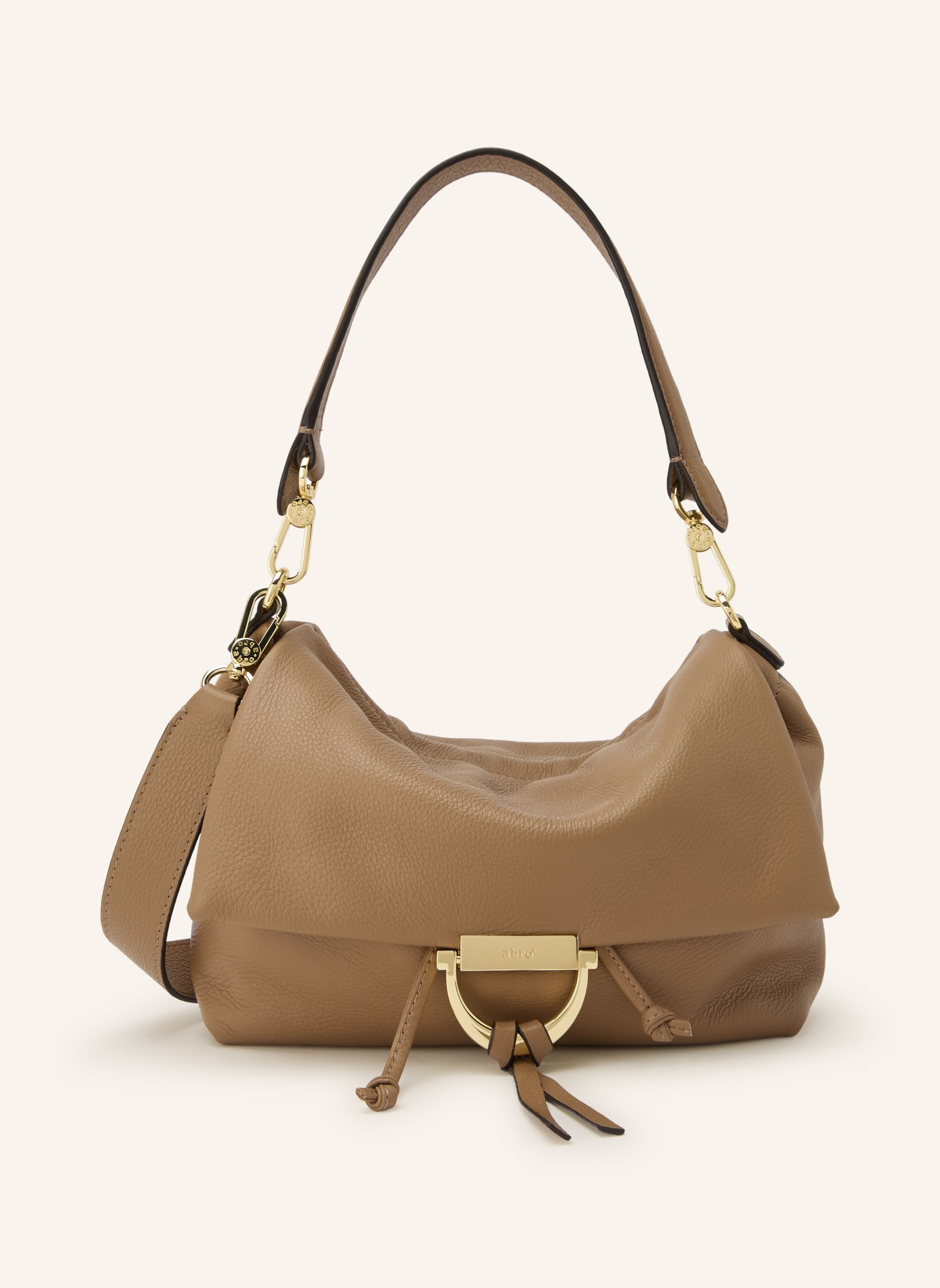 abro TEMI MEDIUM Shoulder bag: CAMEL / GOLD