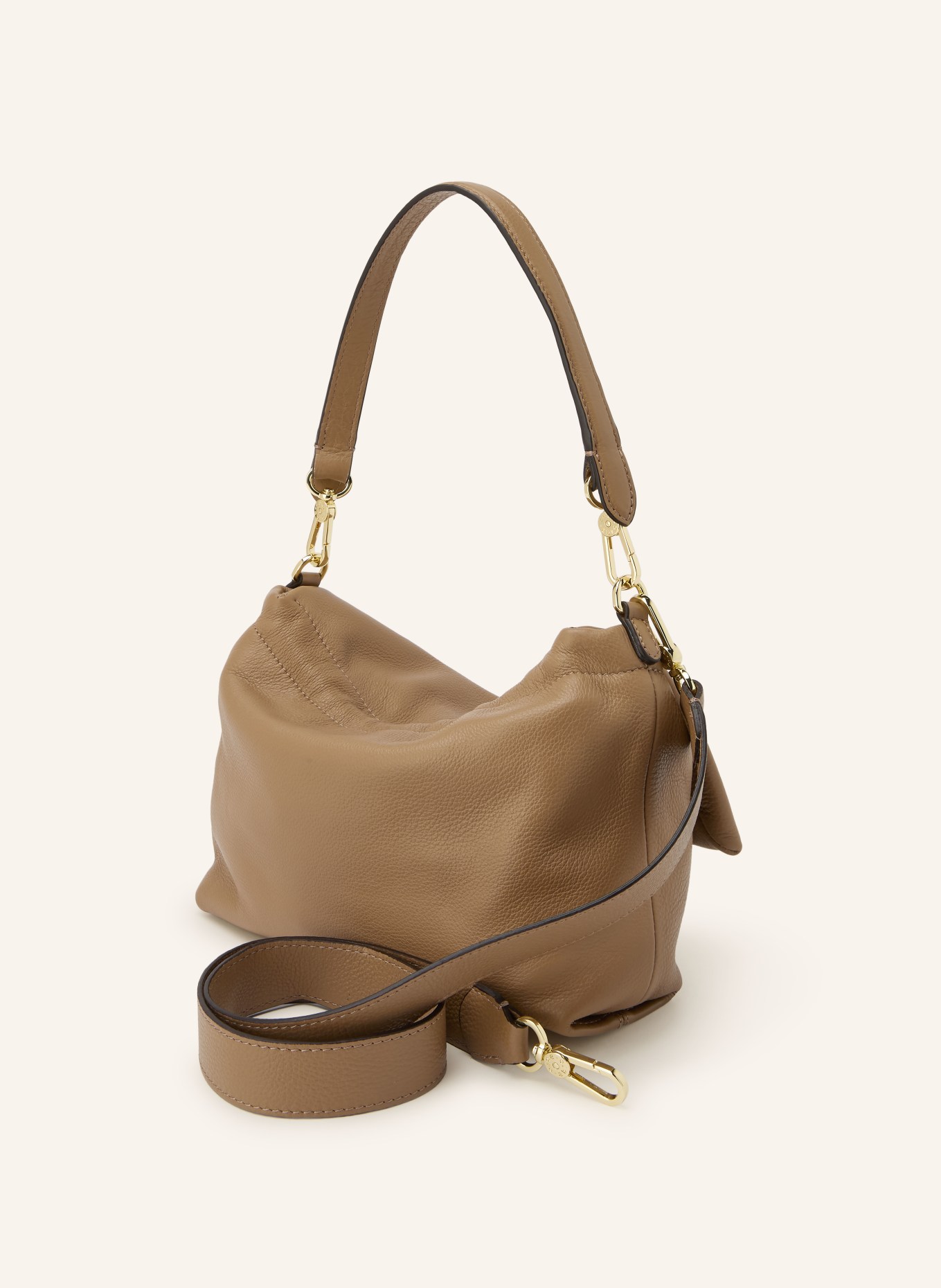 abro TEMI MEDIUM Shoulder bag: CAMEL / GOLD