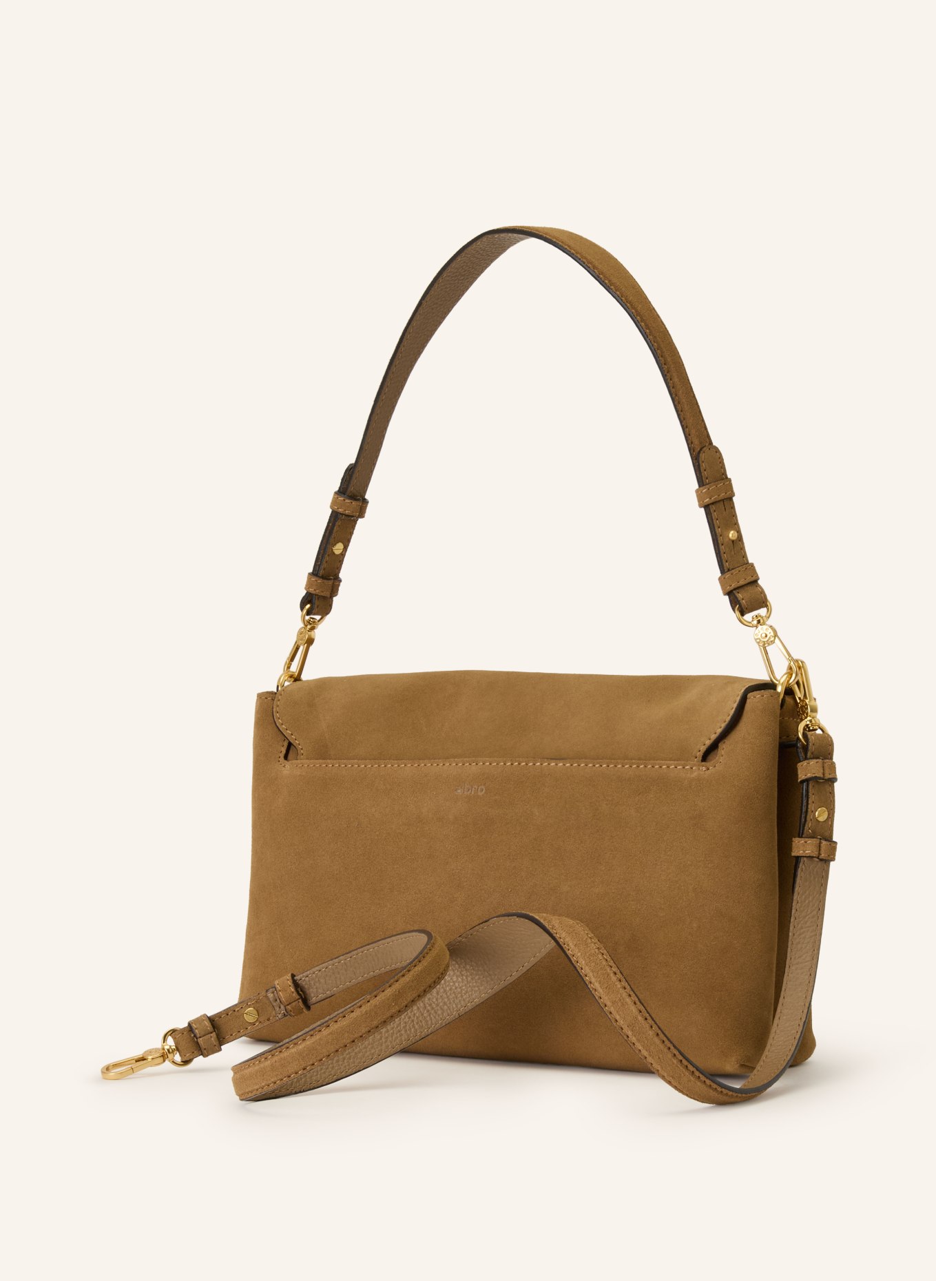 abro Schultertasche TWIST: HELLBRAUN / GOLD