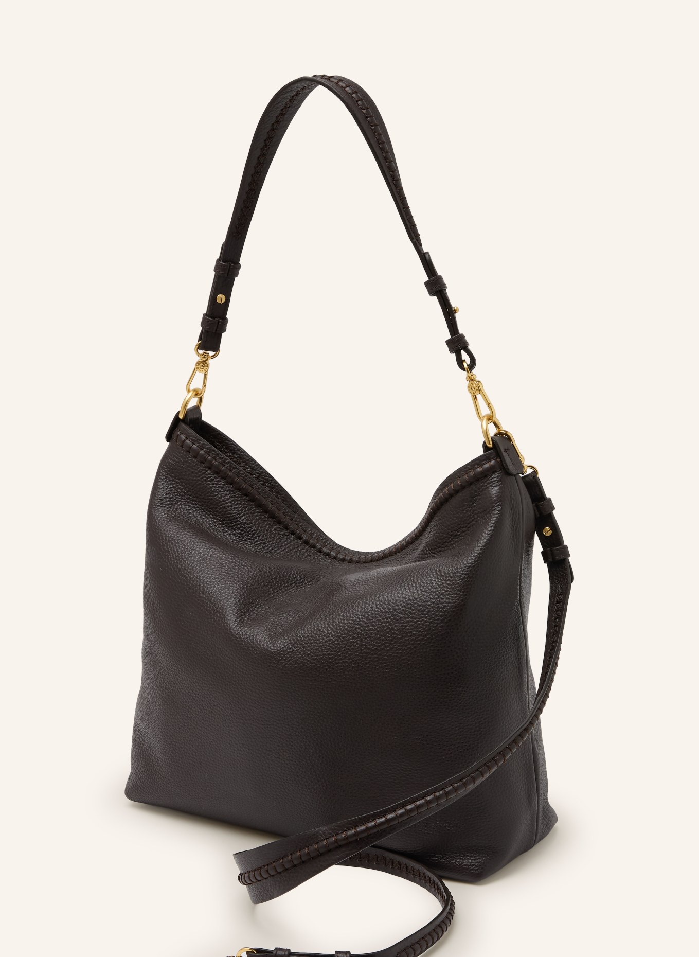 abro Beuteltasche SIGNATURE: DUNKELBRAUN / GOLD