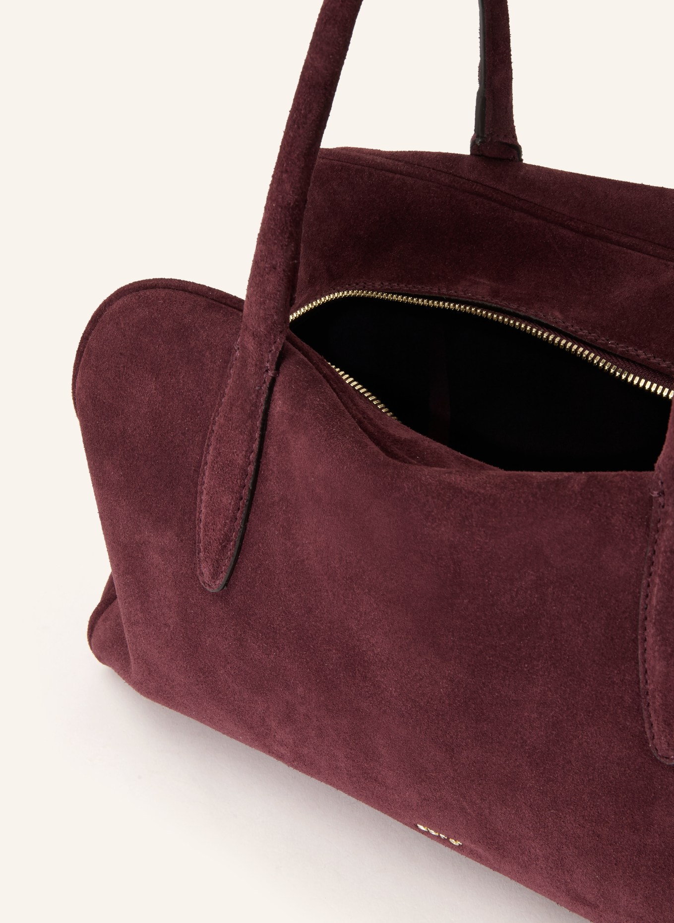 abro Schultertasche AMARA: DUNKELROT / GOLD