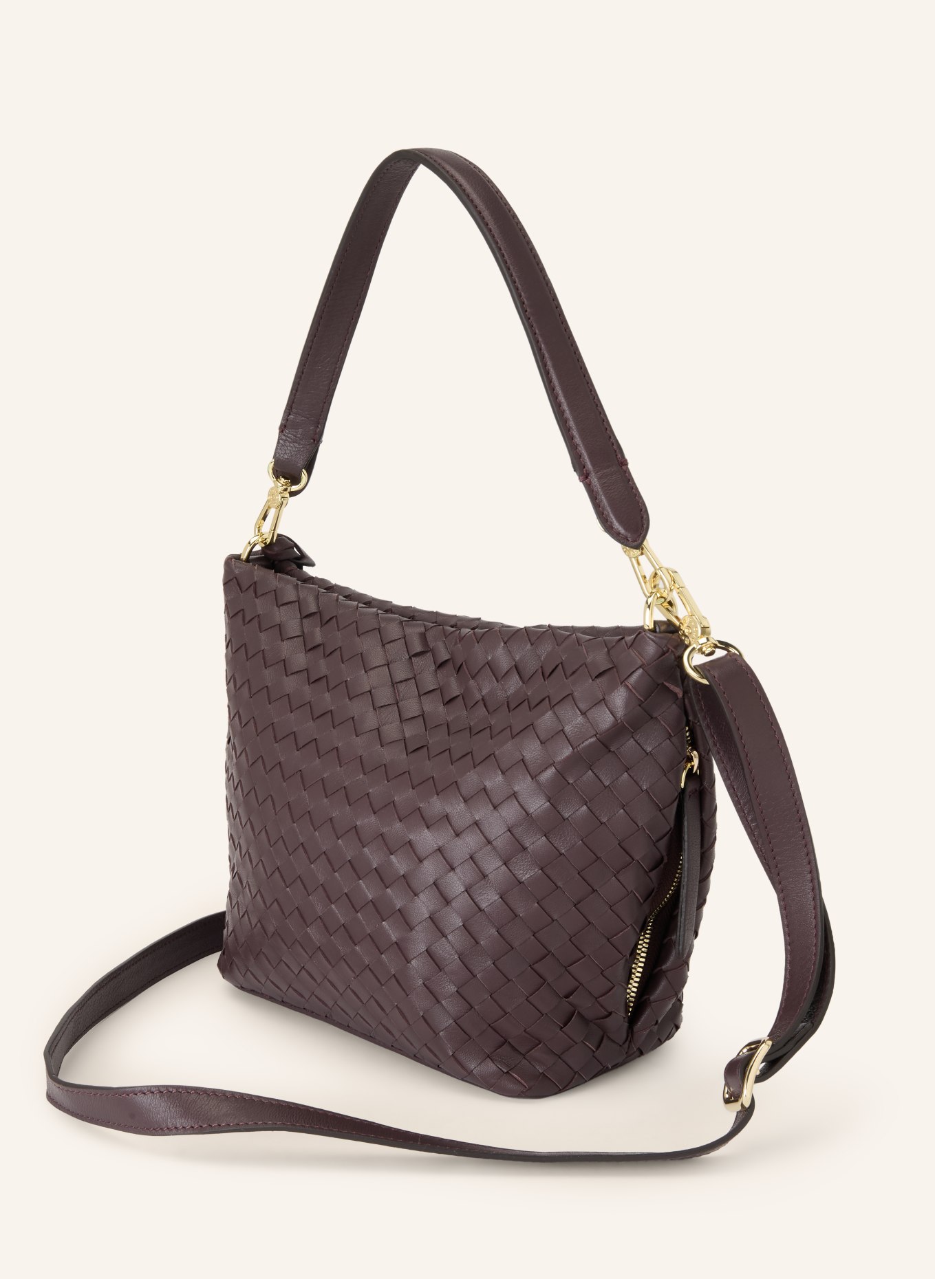 abro Geantă tip sac EBONY SMALL: MARO ÎNCHIS