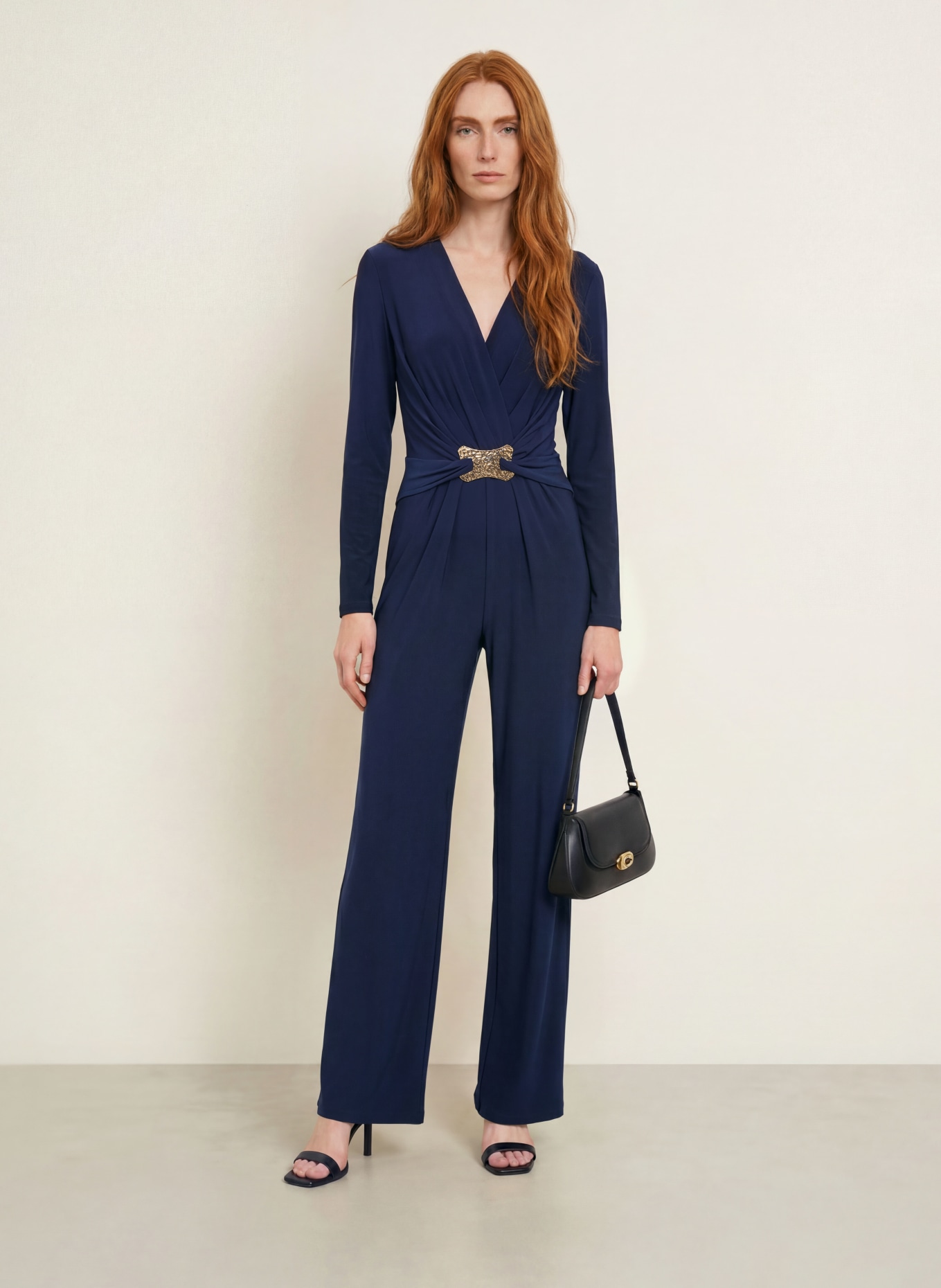 Joseph Ribkoff Jumpsuit: DUNKELBLAU / GOLD