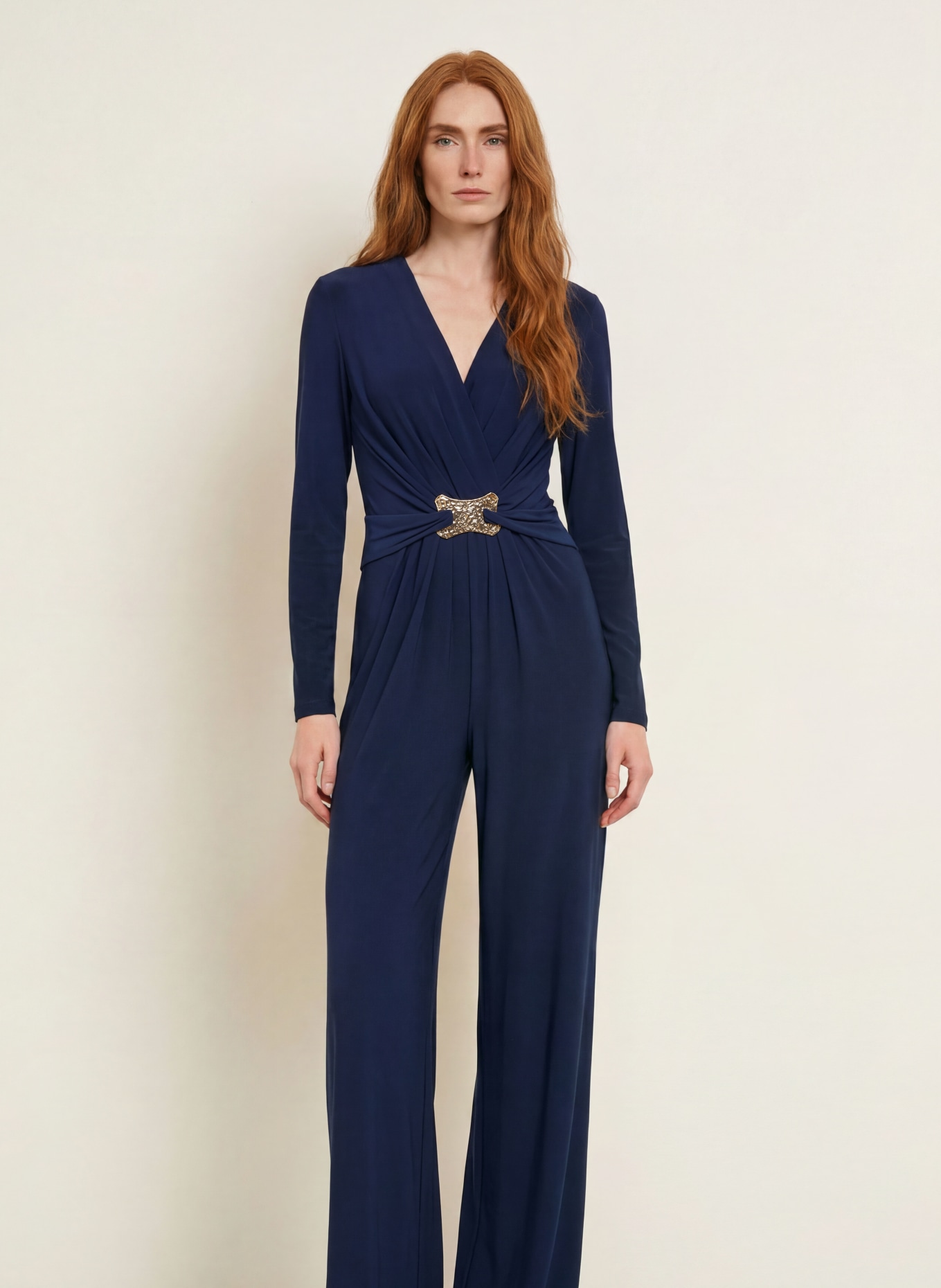 Joseph Ribkoff Jumpsuit: DUNKELBLAU / GOLD