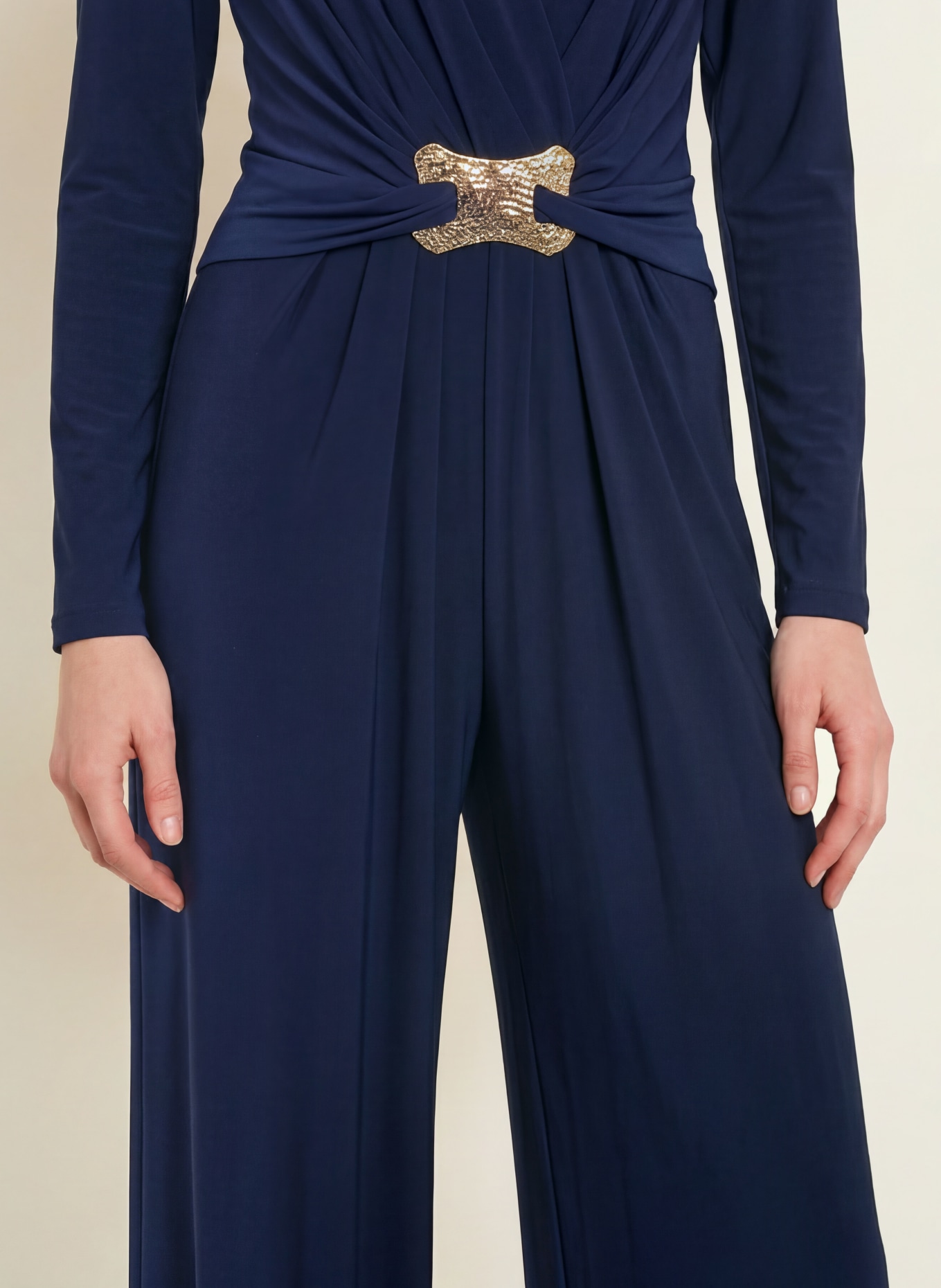 Joseph Ribkoff Jumpsuit: DUNKELBLAU / GOLD