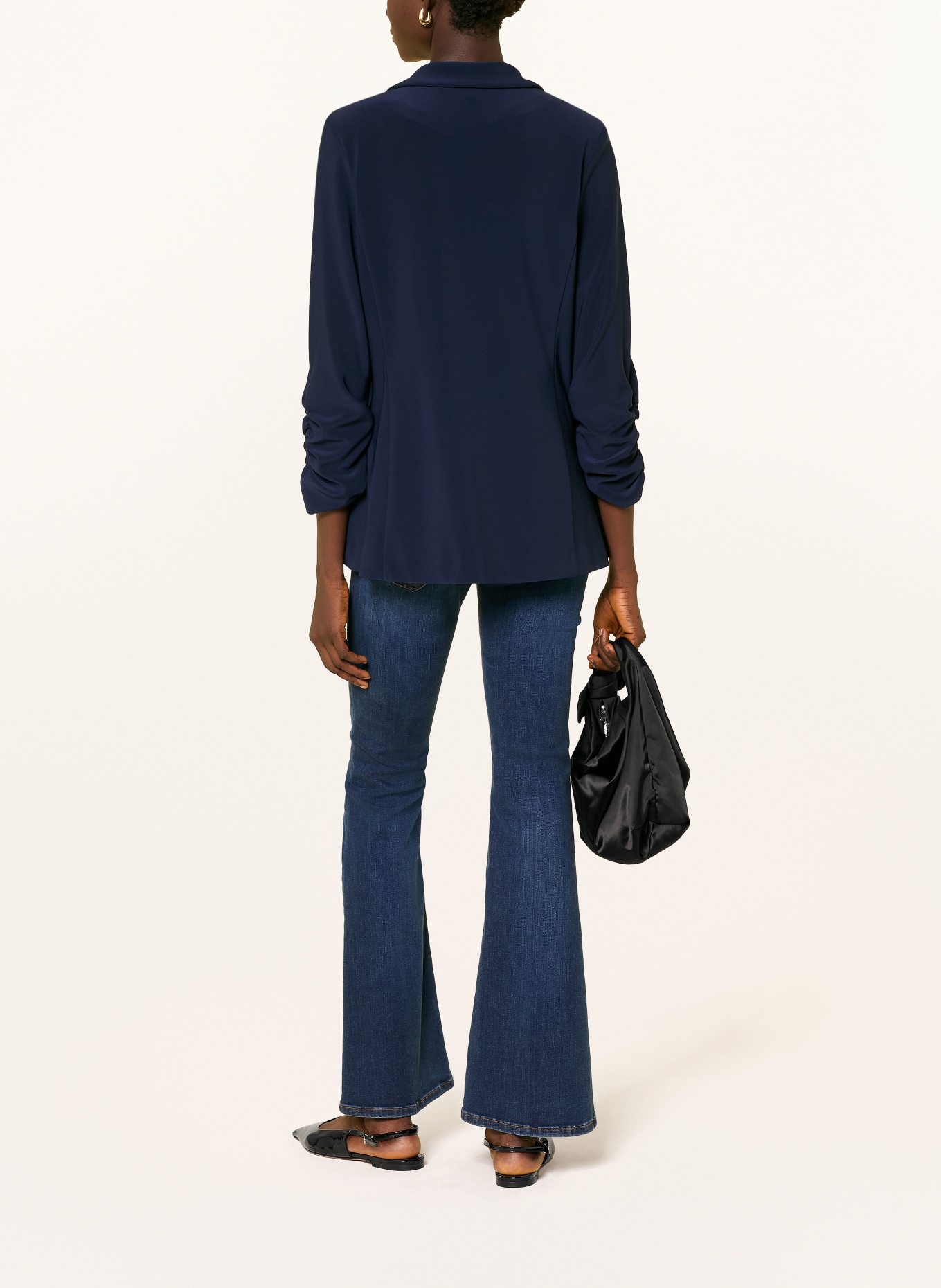 Joseph Ribkoff Jerseyblazer met 3/4-mouwen: DONKERBLAUW