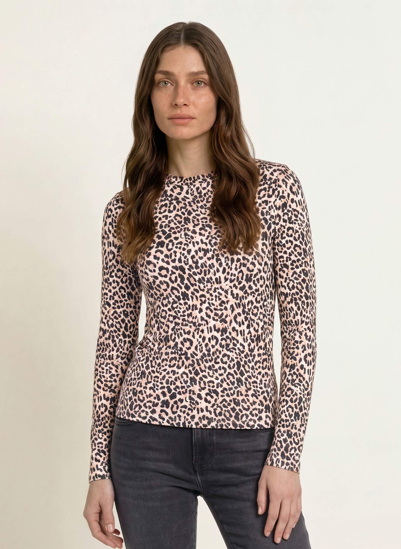 lilienfels Longsleeve: LICHTBRUIN / BRUIN / ZWART