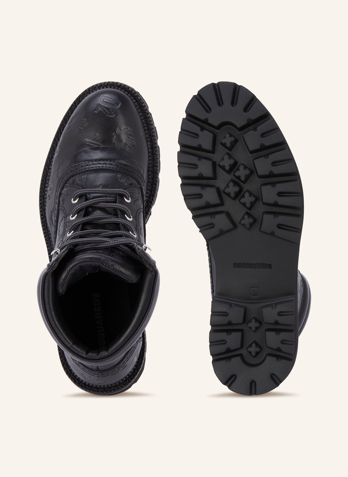 DSQUARED2 Boots à lacets: NOIR