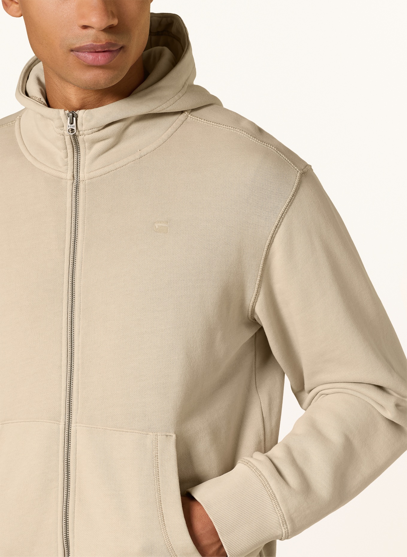 G-Star Sweat zippé: MARRON CLAIR