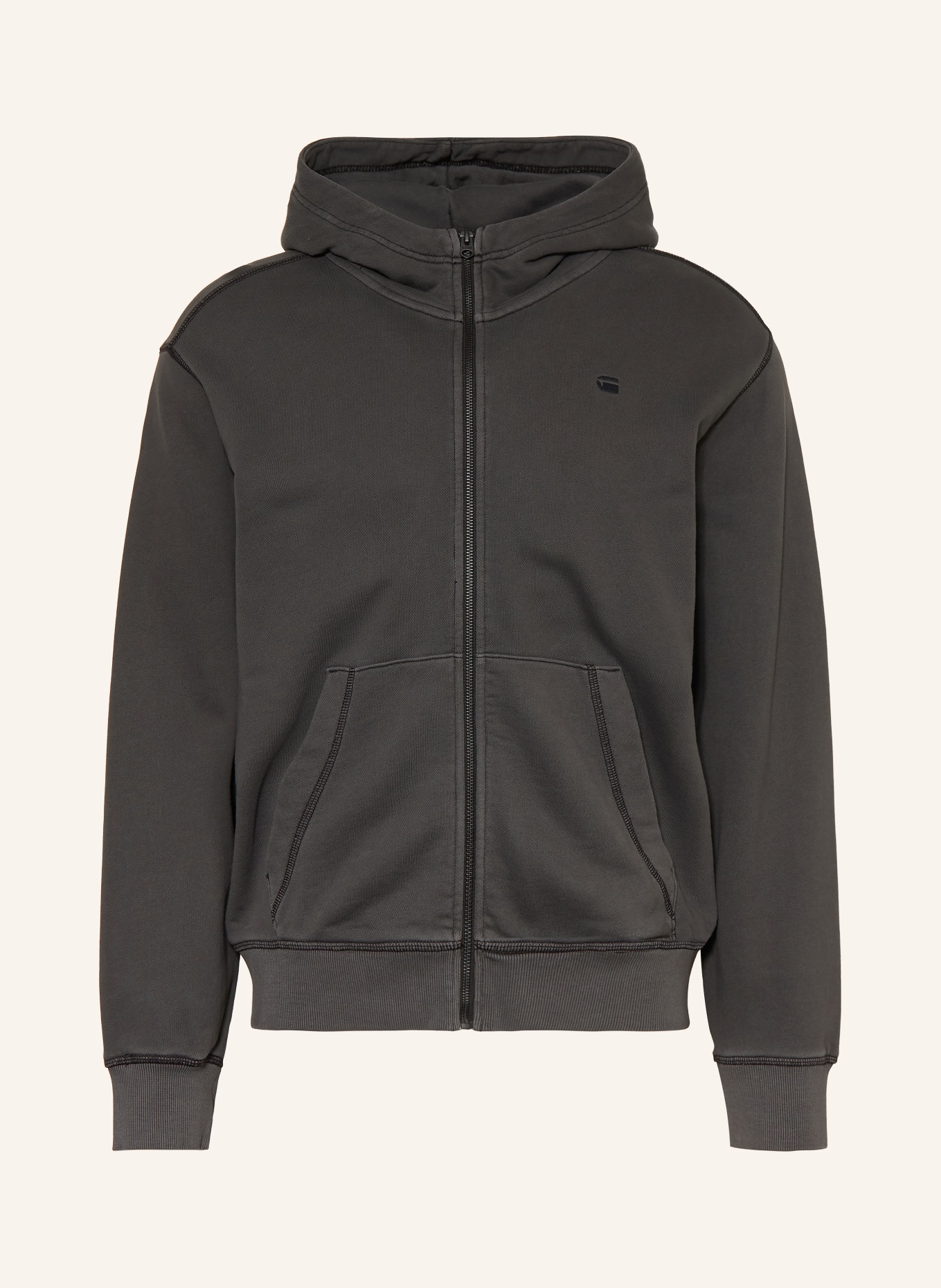 G-Star Sweat zippé: GRIS FONCÉ